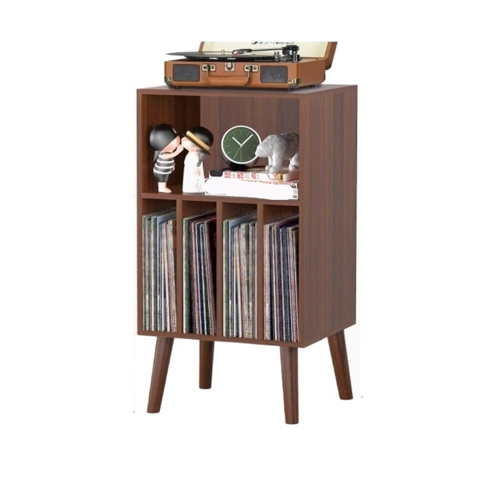 Stojak Na Płyty Gramofonowe Drewniany Stojak Na Gramofon LP, Uchwyt Płyty Winylowe, Organizer Stół, Klasyczny Pliki, Książki Do Przechowywania Książki