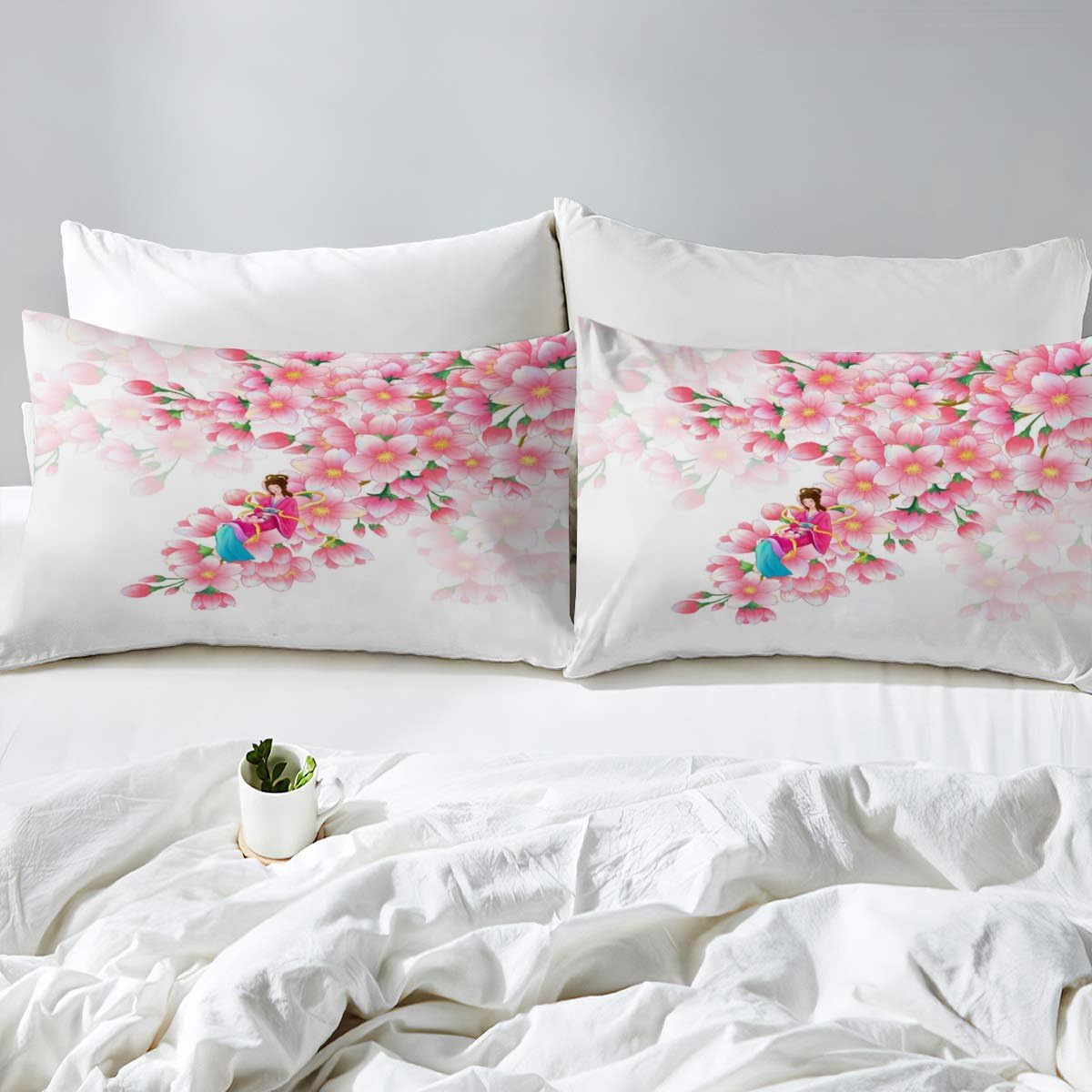 Parure De Lit 3 Pièces Avec Housse De Couette Et 2 Taies D'oreiller