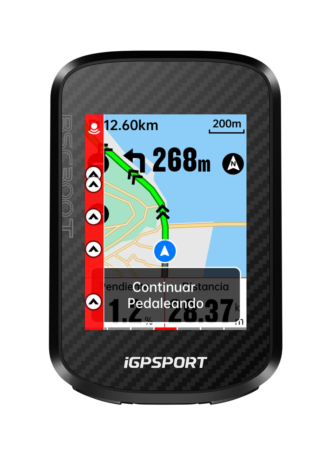 iGPSPORT BSC300T GPS Bicicleta, Pantalla Táctil Color 2,4'' GPS Bicicleta Computadora Navegación Mapas Compatible 130 Datos Compatibles de E-Bike, IPX7 Impermeable, Tipo-C
