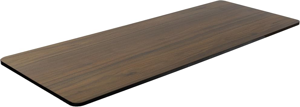 TechOrbits Electric Standing MDF Table Top 60 Inch - Dark Wood
