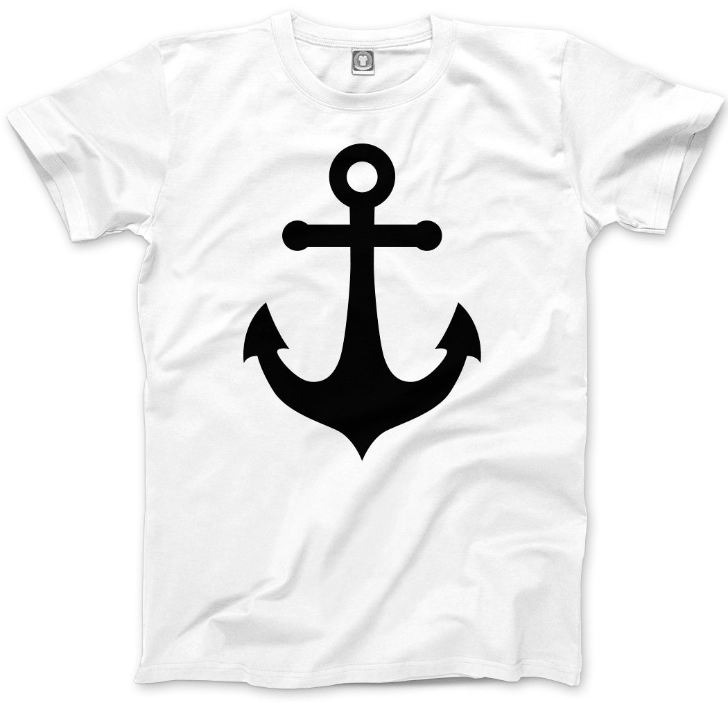 Hotscamp White Nautical Anchor Kids T-Shirt - 5-6 Years