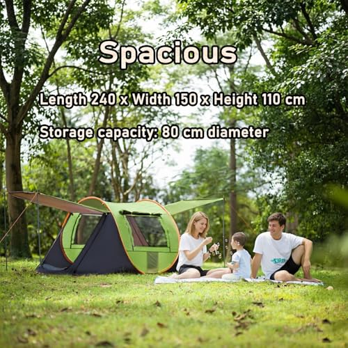 Carpa Pop-Up para Camping Familiar 3-4 Personas miniatura 5