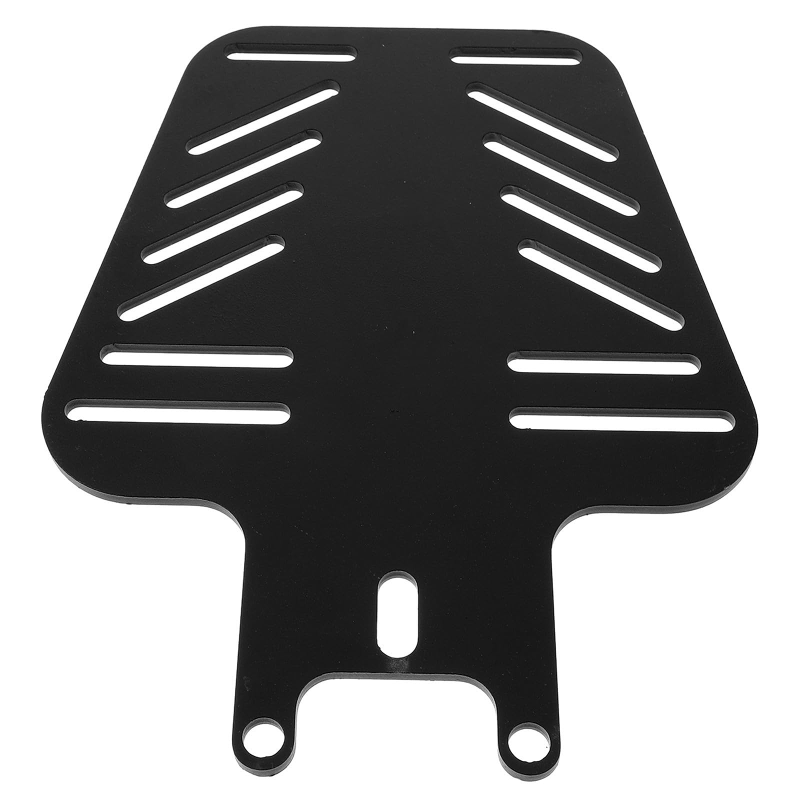 Portapacchi Posteriore per Bauletto Bici Elettrica in Ferro Nero Stabile dal Design Multifunzionale, Accessorio per Veicoli a Due Ruote e Scooter