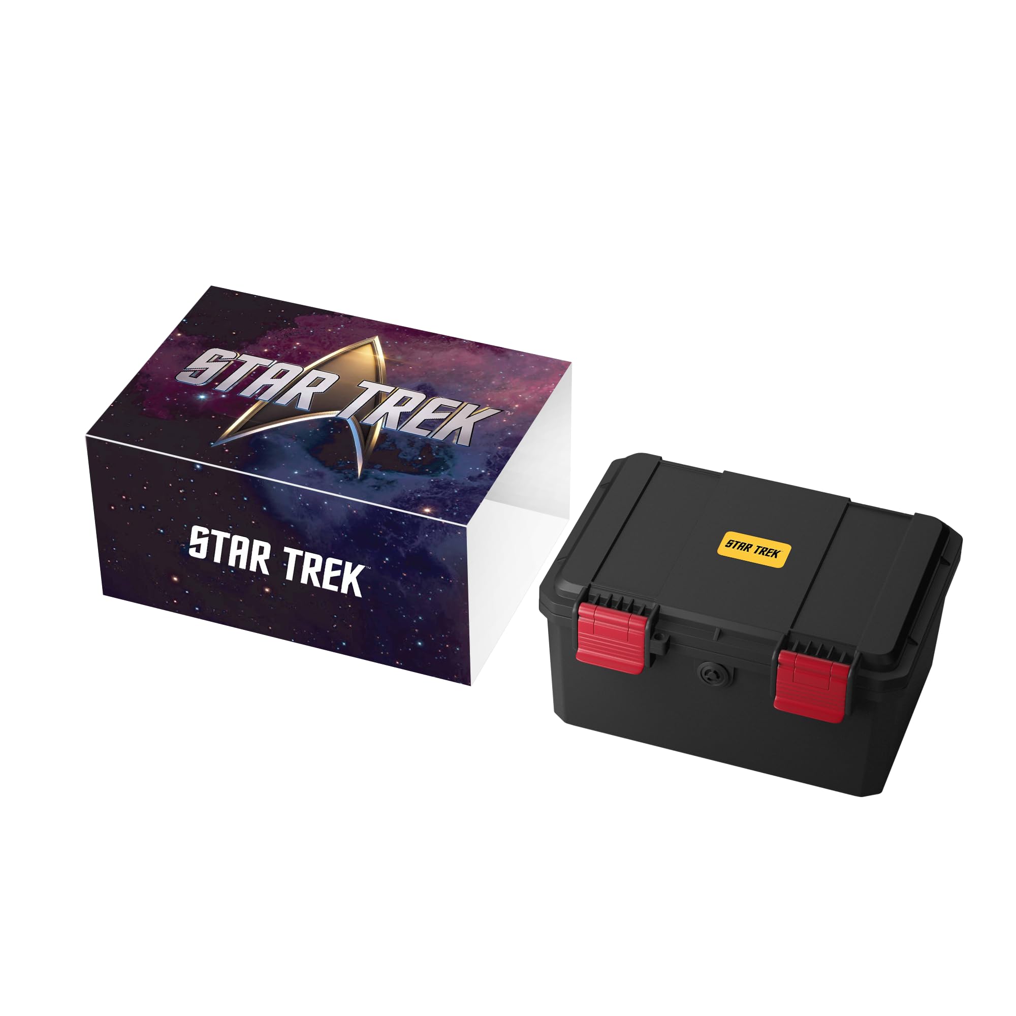 Nubeo Orologio da uomo 50 mm Mariner automatico Star Trek Live Long & Prosper Limited Edition con cinturino in silicone NB-6122, Rosso Vulcaniano, Cinturino