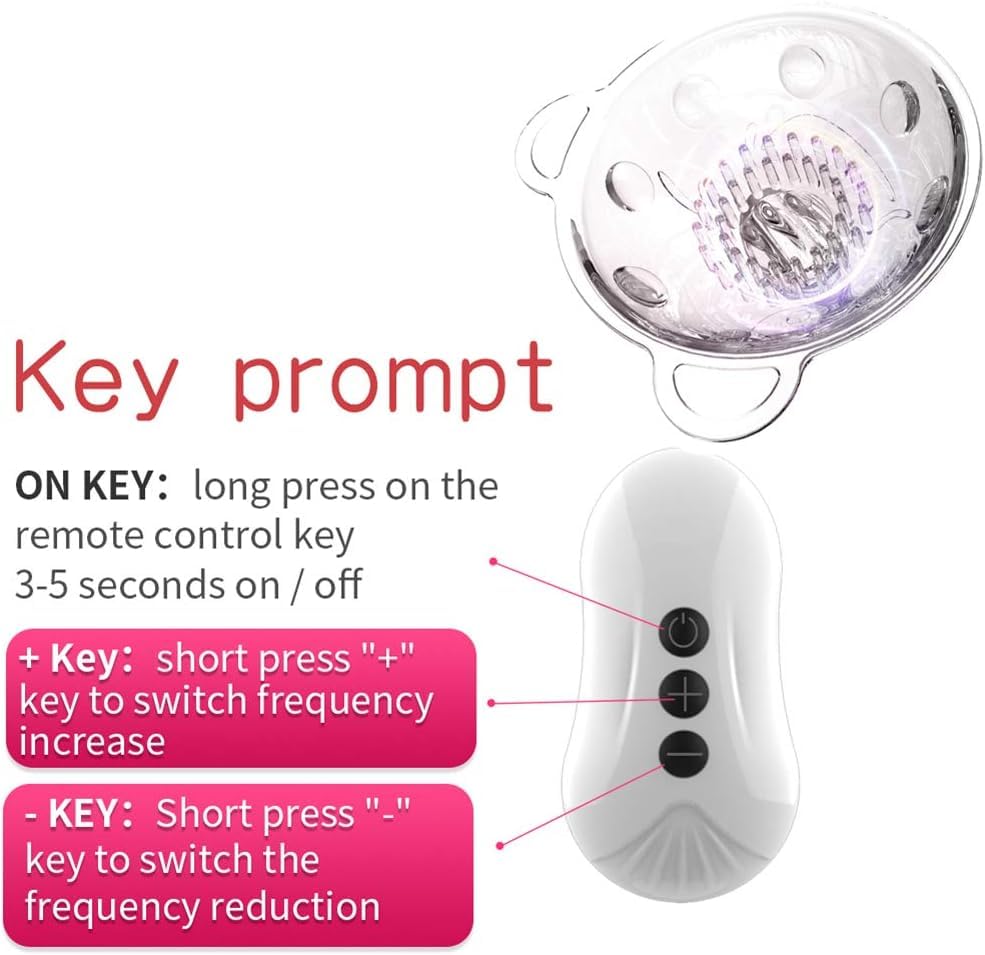 Mani Libere Elettrico Seno Pompa Massaggiatore Vibratore Succhia Capezzoli e Clitoride Coppe Lingua Leccare Reggiseno Stimolatore Sex Toys Enlarger Enhancer per Donne (Pink)