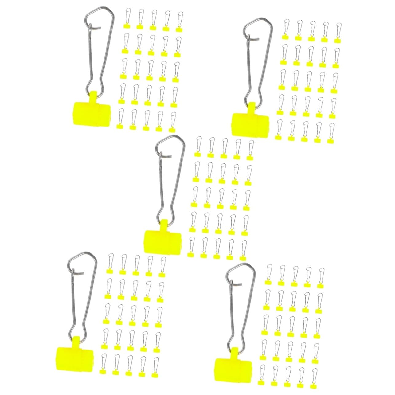 Toyvian Épingle Carabiner Émerillon De Pêche Pêcheur Mousquetons Basse Clé Petits Clips De Pêche Outil De Pêche Connecteur De Leurre De Pêche Acier Inoxydable