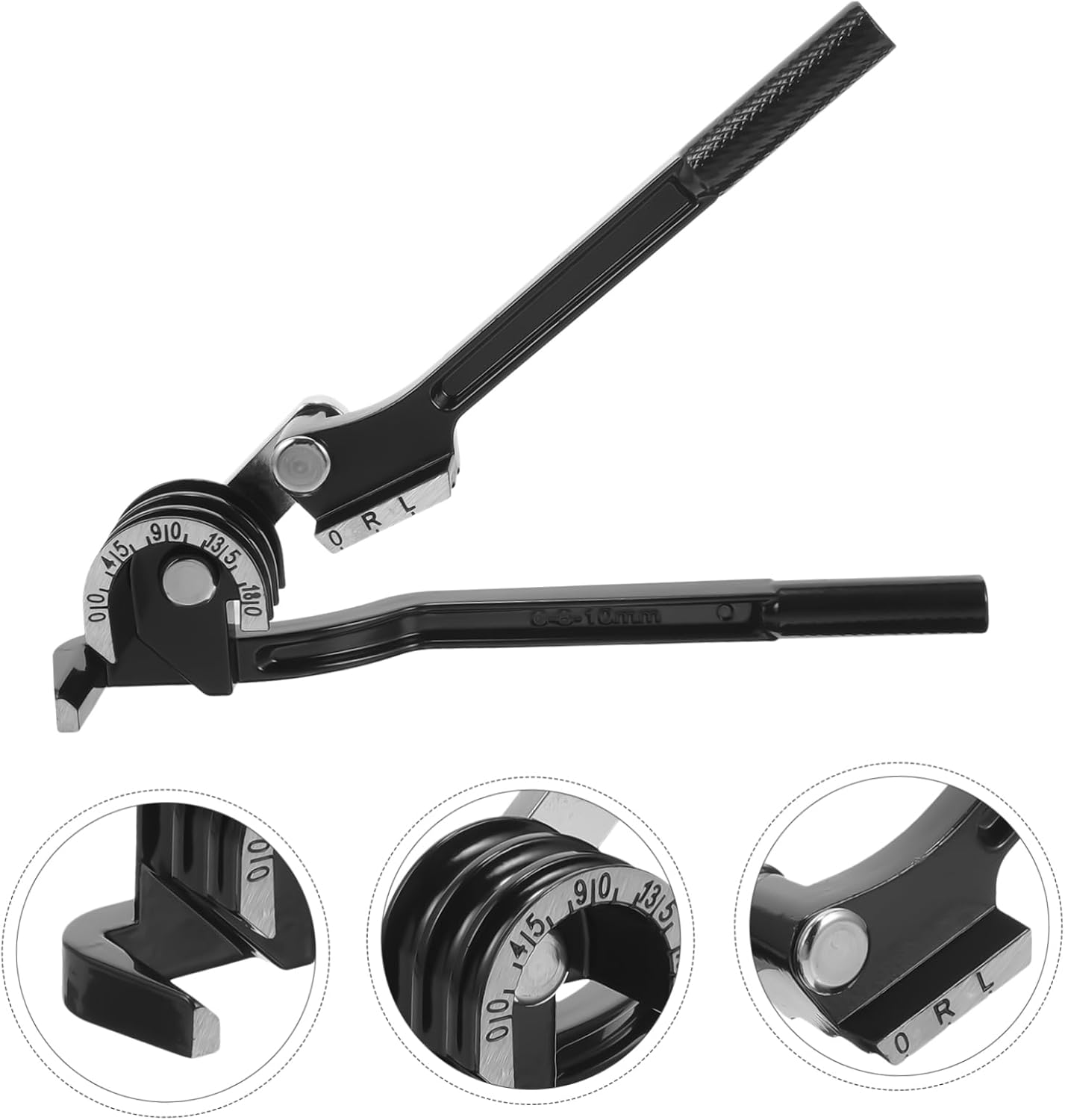 Angoily 4pcs Black Gauges Drain Brake Line Flare Kit Stainless Steel Washing Machine Bracket