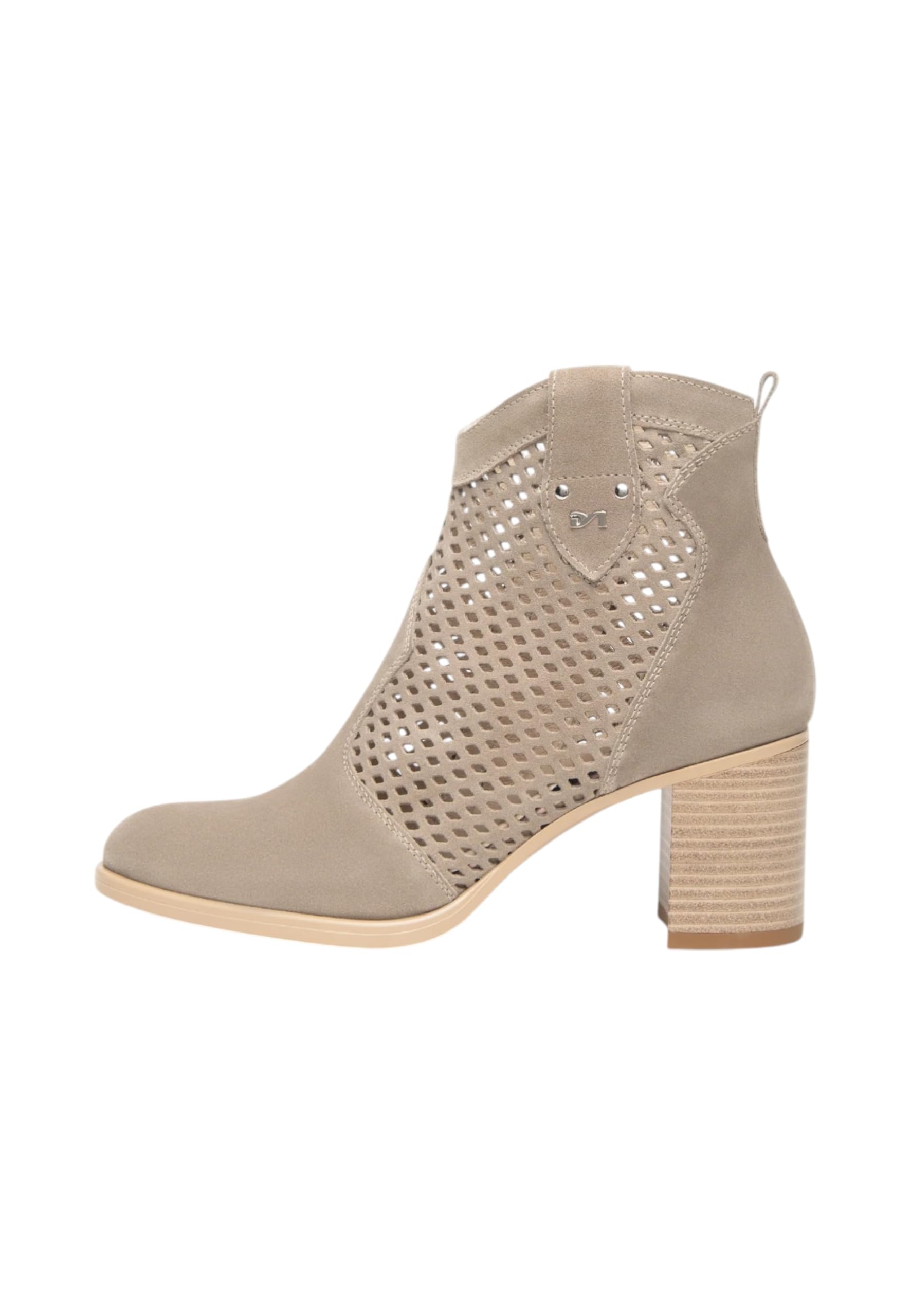 Nero Giardini E615110D Stivaletti Donna camoscio Forato Beige