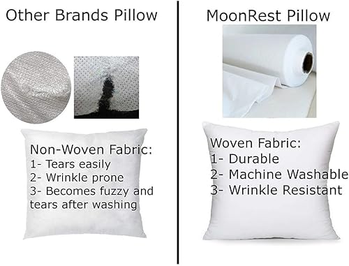 Miniatura 8 de MoonRest Cojín cuadrado sintético de 29 x 29 pulgadas, relleno de forma alternativa para fundas de sofá, almohada decorativa, cojín y relleno de