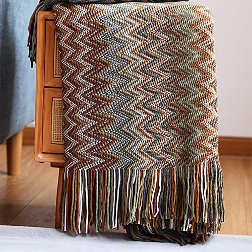 ROHNES Copridivano Bicolore in Cotone Naturale al