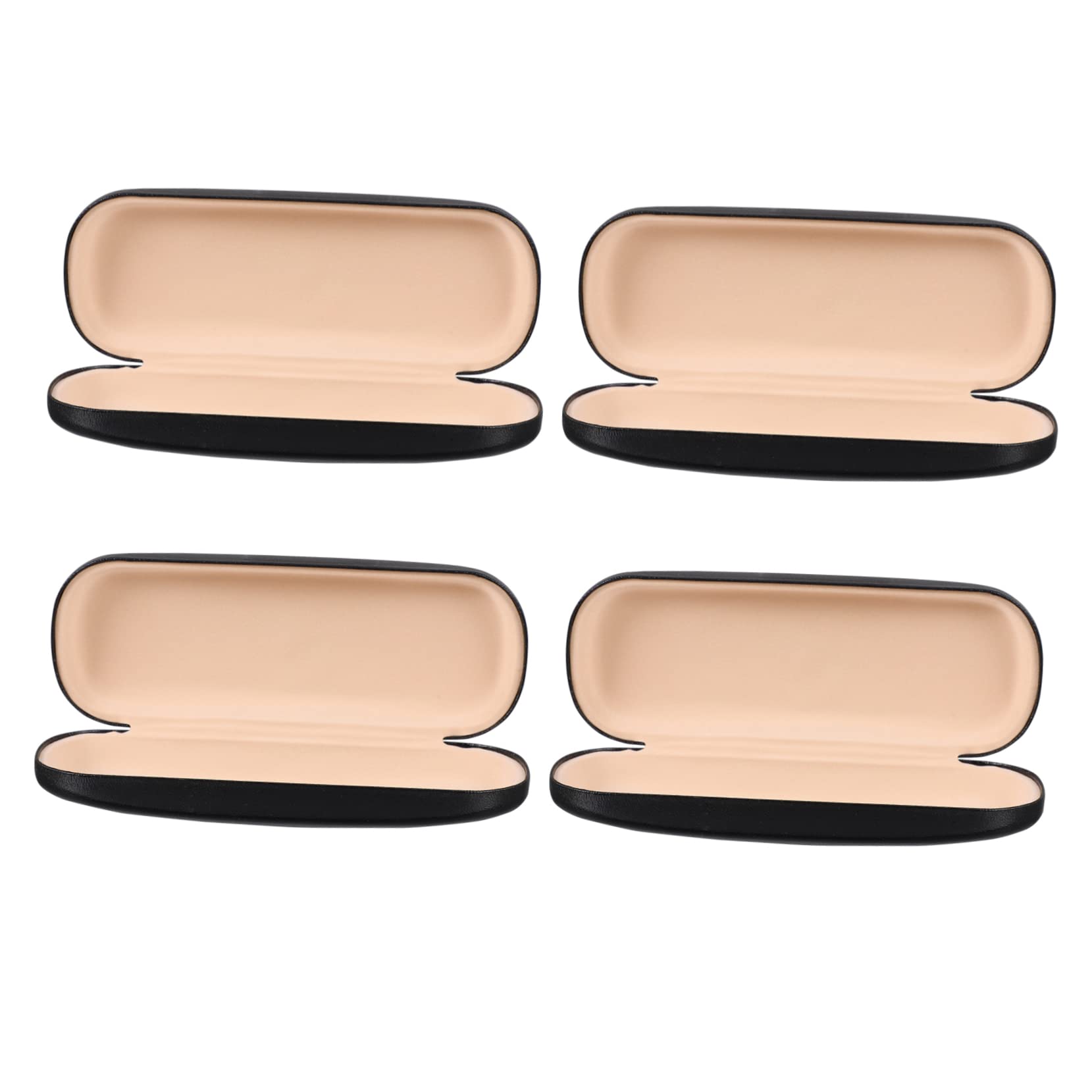 BESPORTBLE 4pcs Random Pvc Glasses Cases Metal Frame Eyeglasses Protector Bag for Men Women