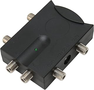 Amplificador de Antena de TV, Amplificador de Sinal de Antena de TV + 7,5dB 2 Em 4 Saída 88-862MHz, Amplificador de Sinal Digital Bidirecional Sem Perda de Baixo Ruído Com Várias