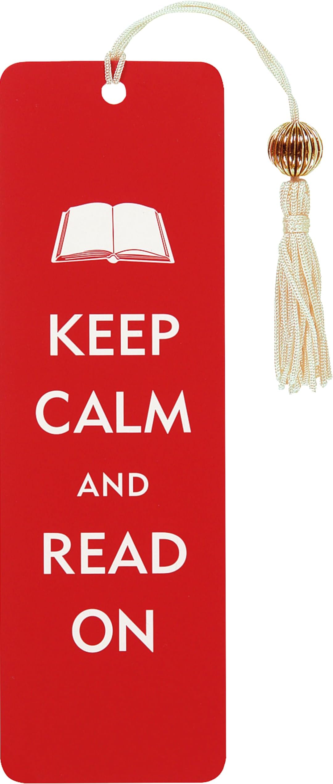 Keep Calm & Read On Beaded Bookmark