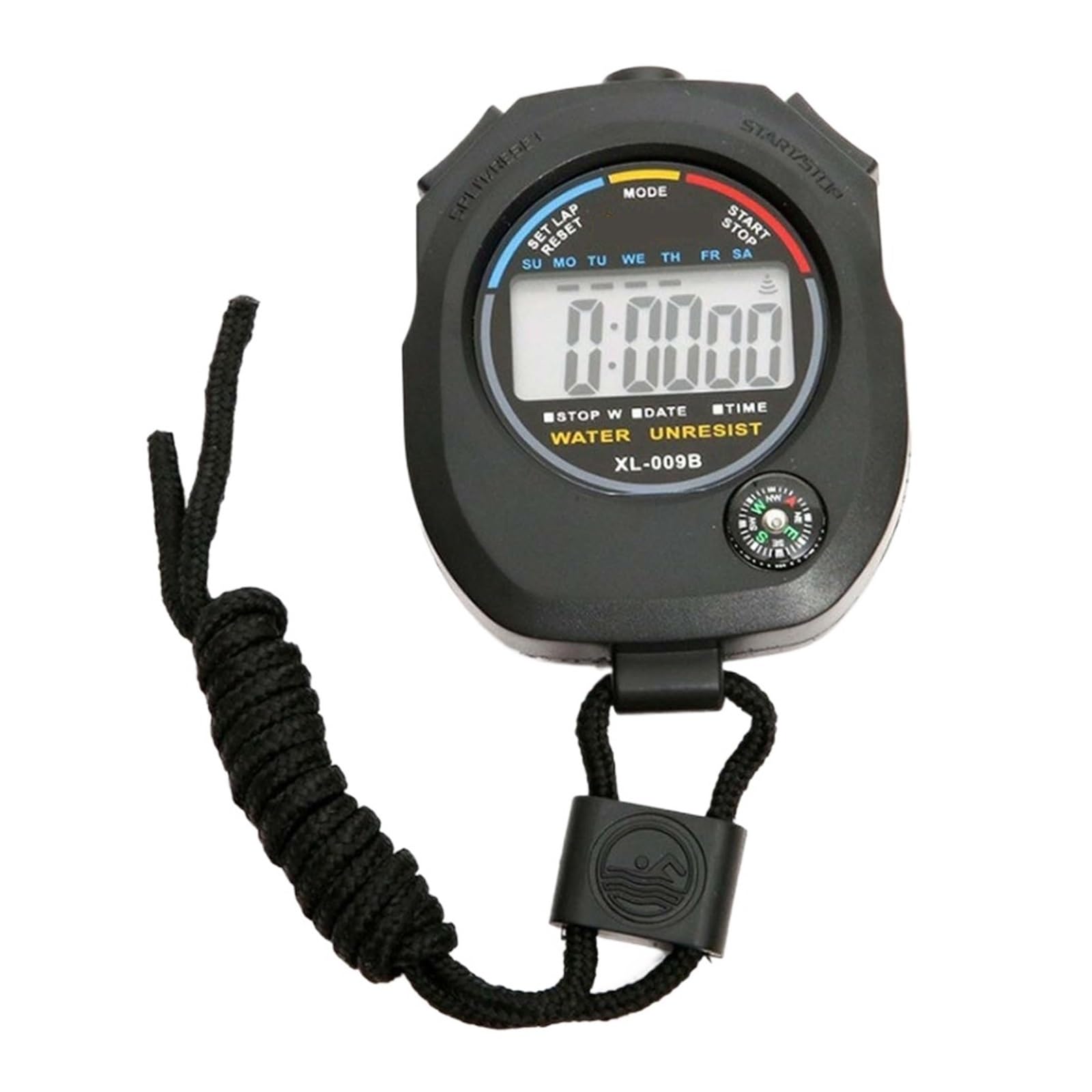 Digital Stopwatch Timer Multifuction Portable Outdoor Sports Running Training Chronograph Timing Alarm Stop Calendar Watch Precision Timing