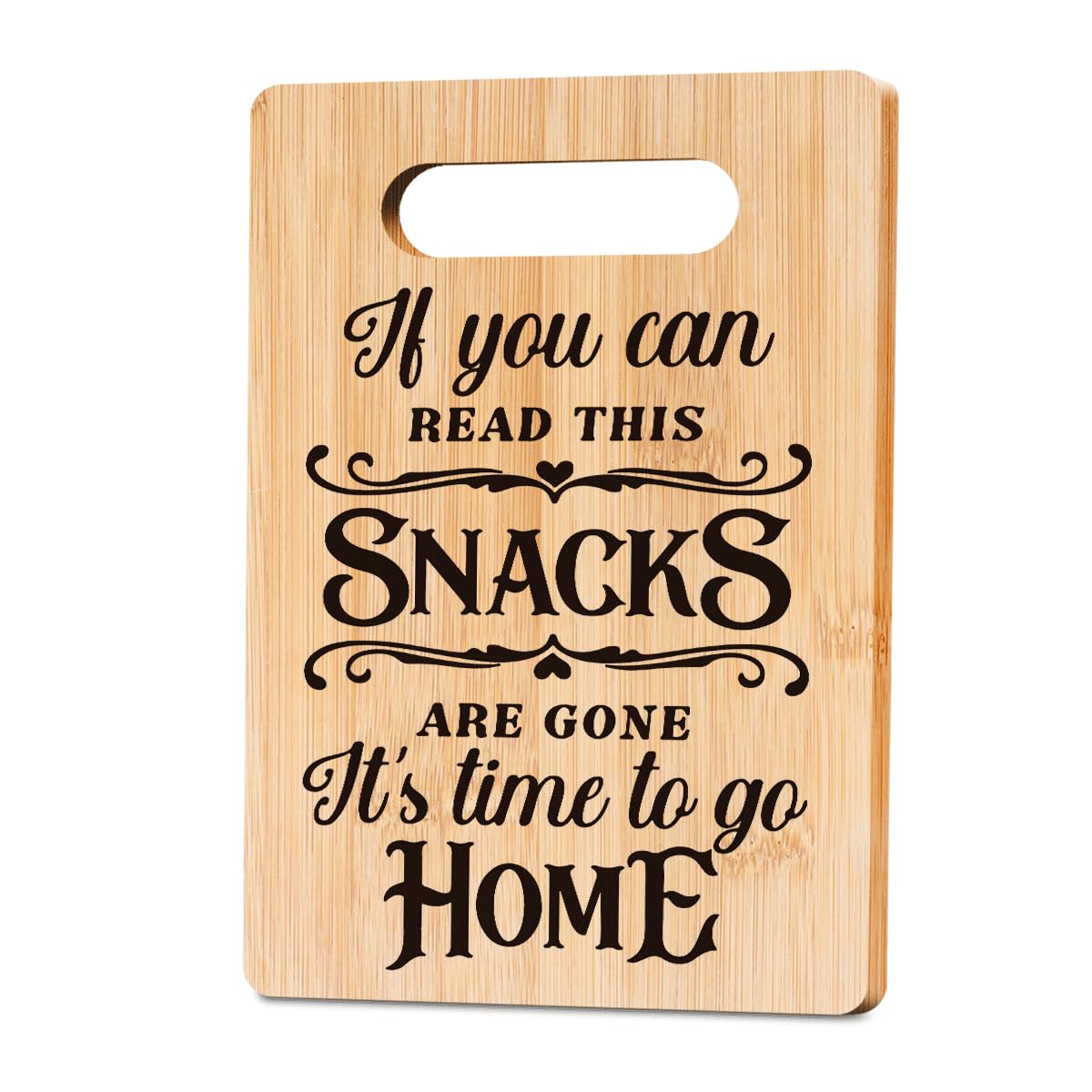 Funny Charcuterie Board Snacks Are Gone Cutting Board Decor Food Serving Board Housewarming Gift Birthday Gifts for Women Men Friends Funny Kitchen Gadgets Bamboo Decorative Cutting Boards for Kitchen