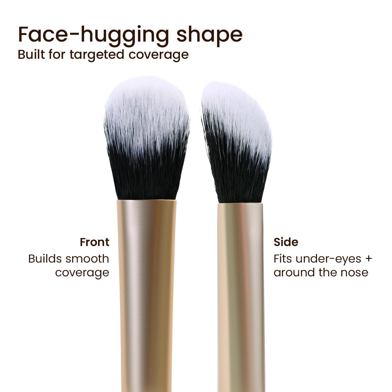 Milagro Beauty Concealer Brush 13 β Ultra-Soft, Vegan Brush for Seamless Cream & Liquid Foundation Application, Precision Coverage, Easy to Clean, Travel-Friendly, Cruelty-Free, Multipurpose Tool 2