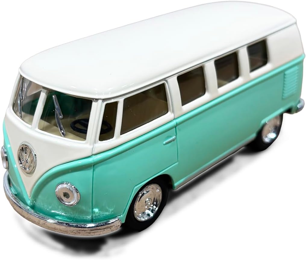 KiNSMART Box of 12 1962 Volkswagen Classical Bus, ASSTD 5377DY - 1/32 Scale Diecast Model Cars