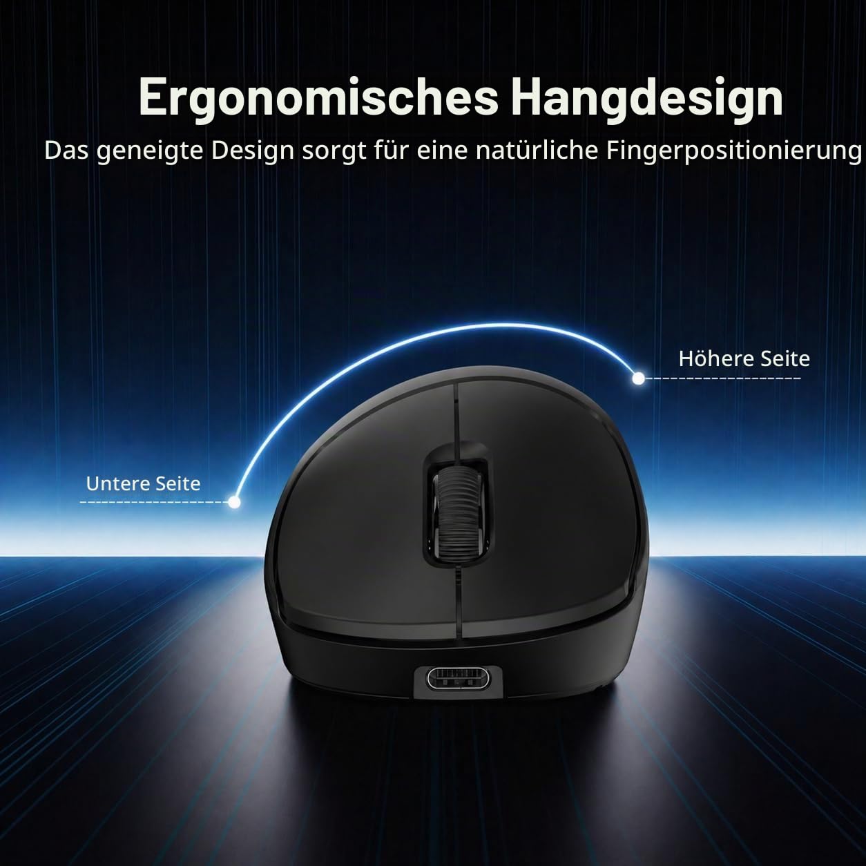 RK ROYAL KLUDGE MG5 8K kabellose Gaming-Maus, 42000 DPI, PAW3950-Sensor | 56g leichte ergonomische Computermaus, duale 8000Hz Abfragerate, 2,4 GHz/BT/USB-C, Gaming-Zubehör für PC/Laptop/Mac