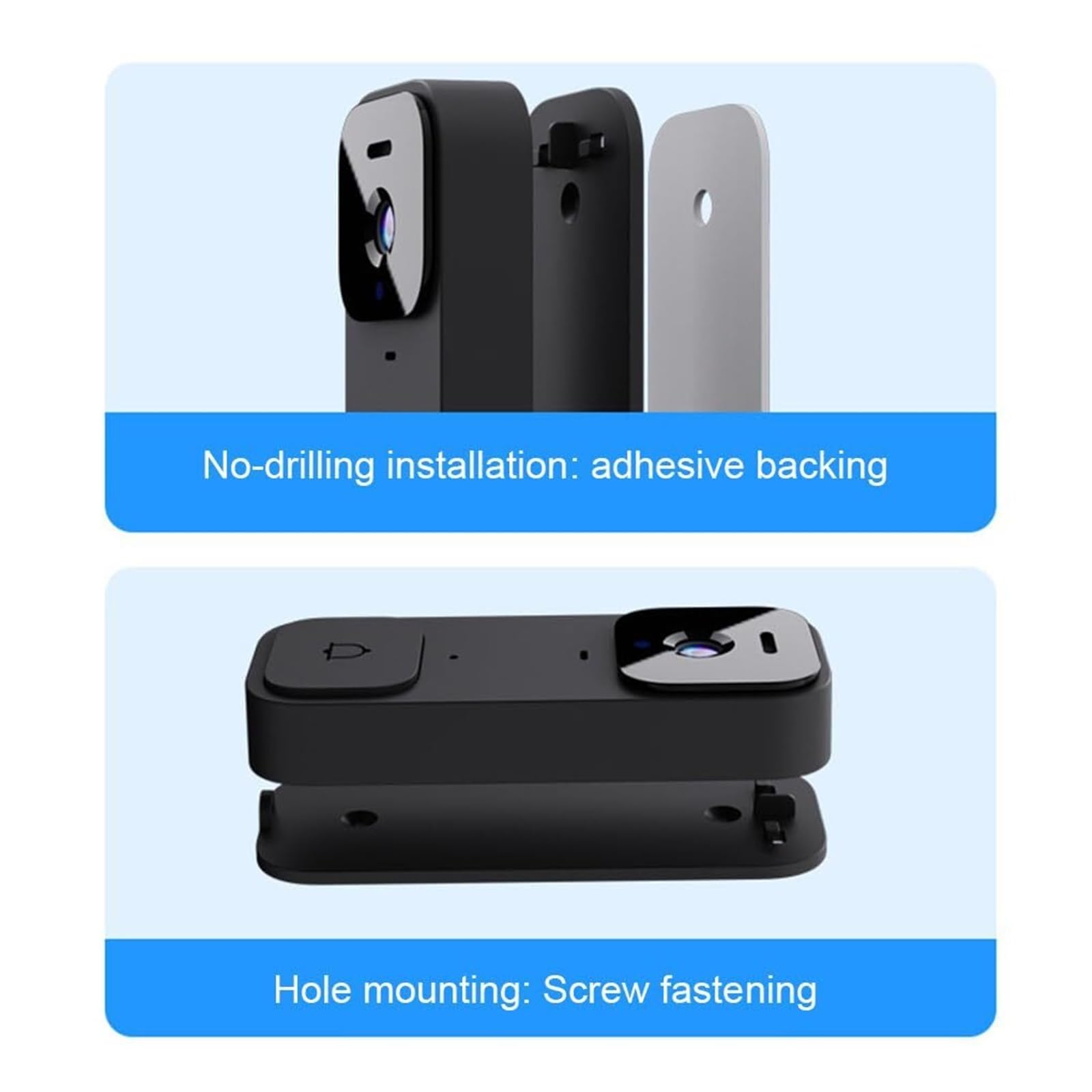 Mothdust Interphone Video sans Fil Sonnette Ecran HD Vision Nocturne