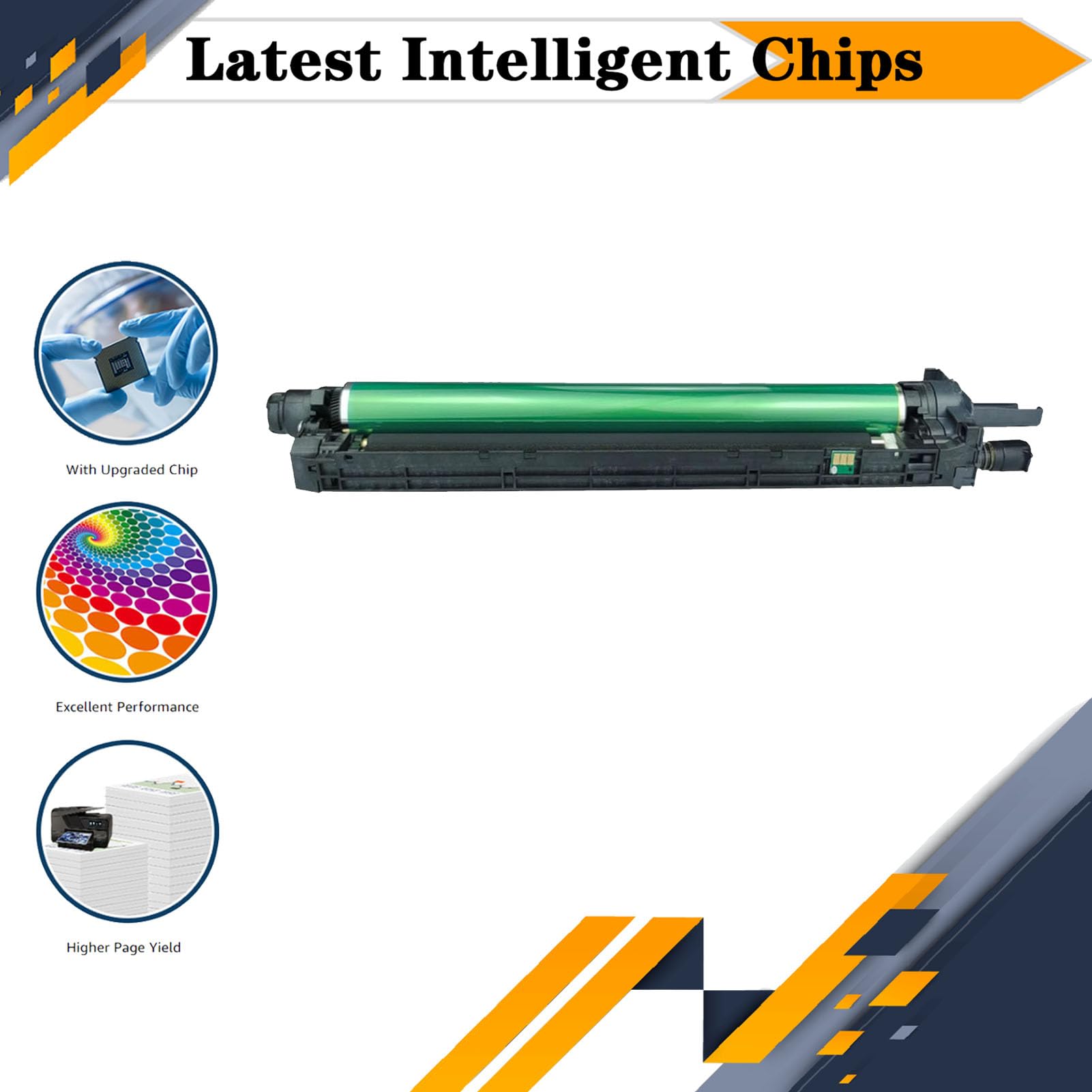 DR-313 DR313 Imaging Drum Kit, compatibile per Konica Minolta Bizhub C308 C368 C258 C458 C558 C658 Stampanti 【Volume di stampa elevato con chip】 Cyan*1