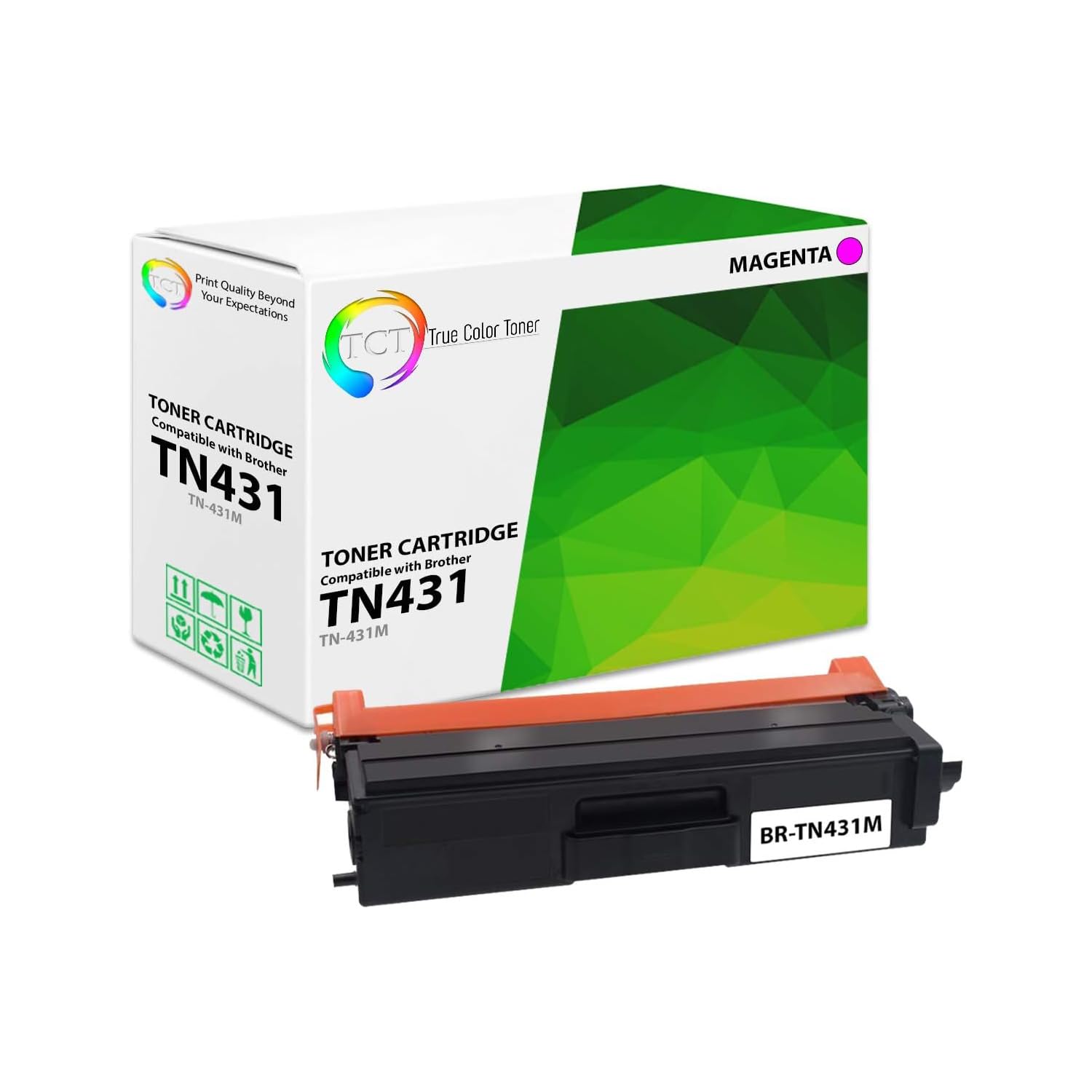 TCT TN431 Magenta Toner Cartridge - Compatible Replacement for Brother TN-431 Magenta Works with Brother HL-L8260CDW L8360CDW L8360CDWT MFC-L8610CDW