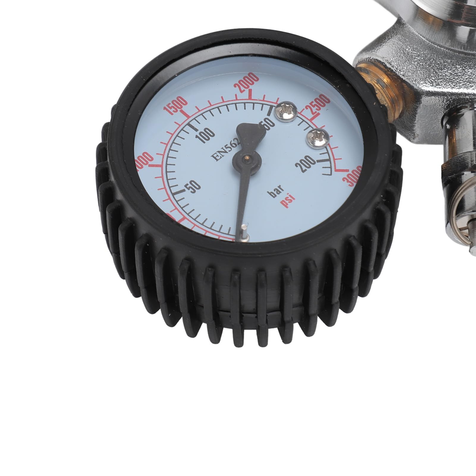 Buachois Regulador de CO2 de Barril de Cerveza, W21.8 Reductor de de Botella de Gas de Presión con Manómetro Doble Contador de Burbujas de Retencion para Máquina de Elaboración Dispensador de Cerveza