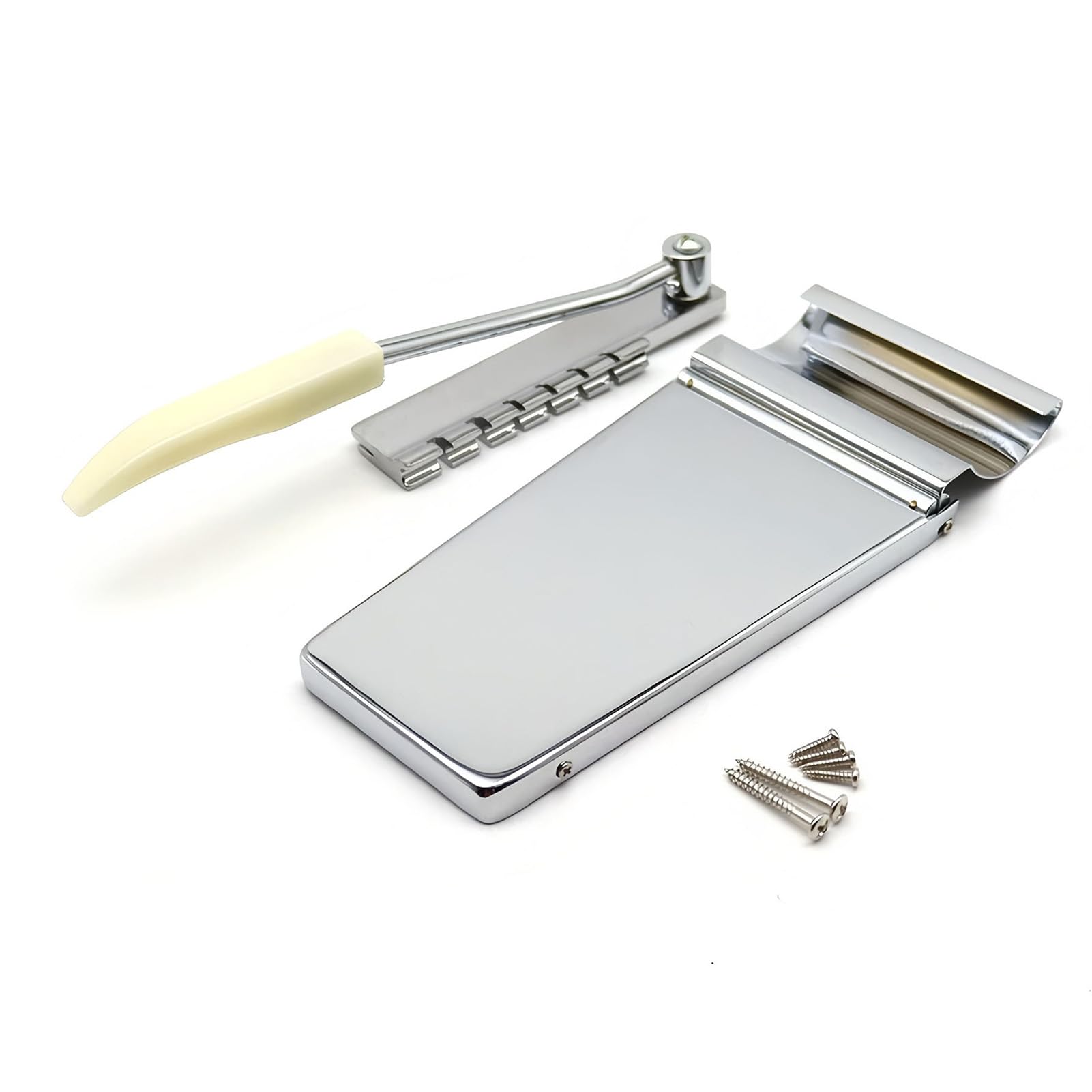 Puente de Trémolo para Guitarra, Puente de Trémolo de Construcción de Latón Macizo, Pieza Trasera de Vibrato para Guitarra Eléctrica con Brazo de y Accesorios de Montaje para ES SG Firebird