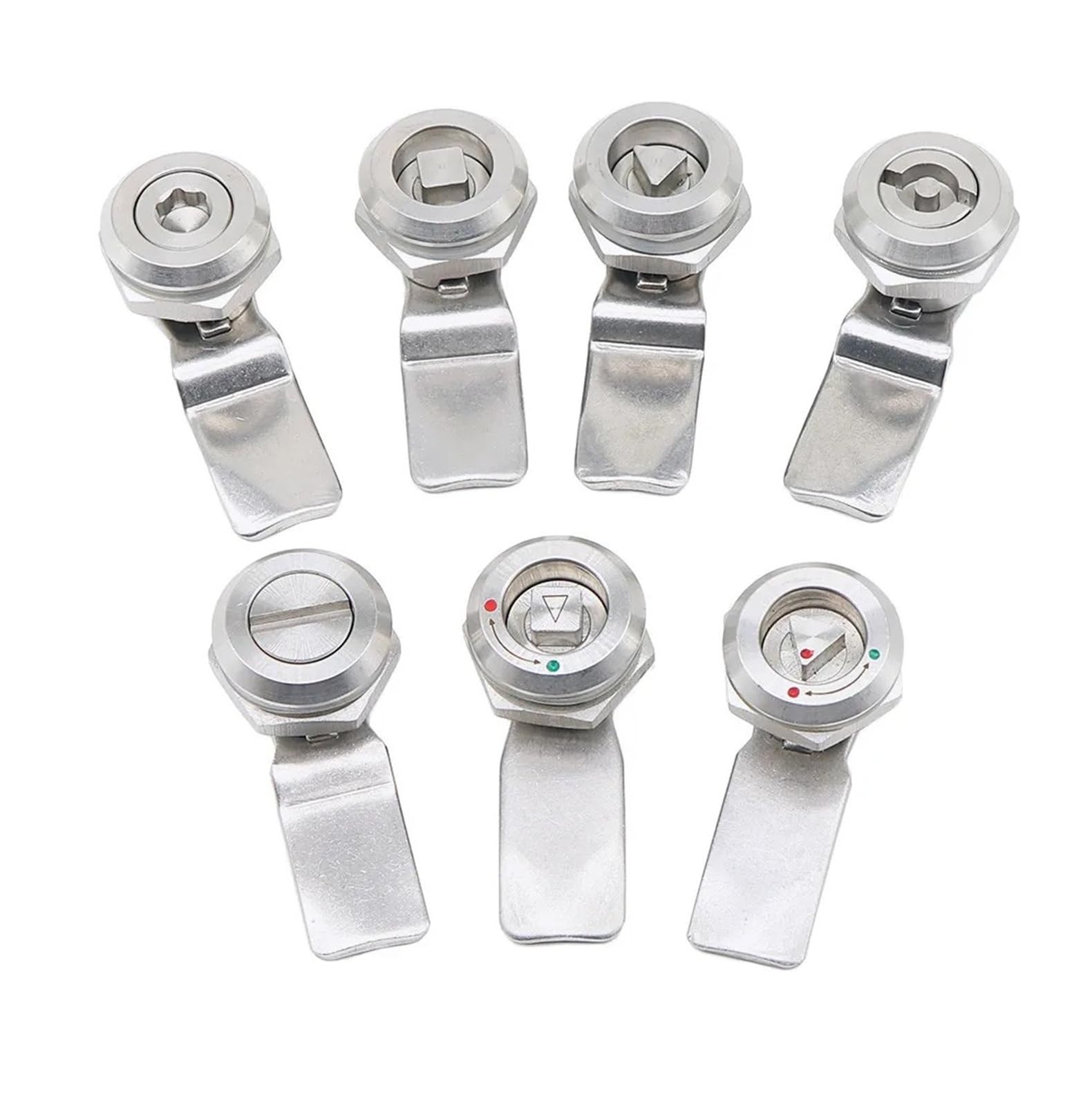 Xlandalyuefa Slotted Lock No Key 1 Set 22Mm Distribution Cabinet Lock Panel 304