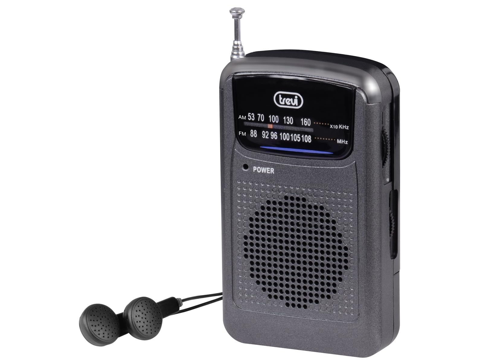 Trevi RA 710 GMG Radio Portatile 2 Bande AM FM con Presa Cuffie, Alimentazione a Batterie AAA