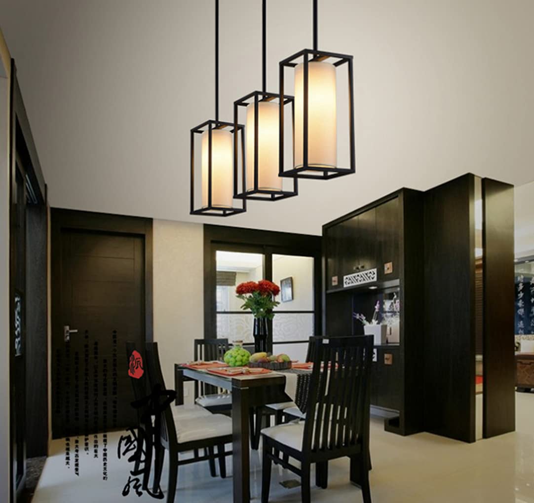 Lámparas de techo colgantes modernas Lámpara colgante de Mesa de comedor Art 1 Lámpara de Mesa de comedor de Llama Cocina Sala de estar Dormitorio Mesita de Noche Cafetería Loft Bar Restaurante