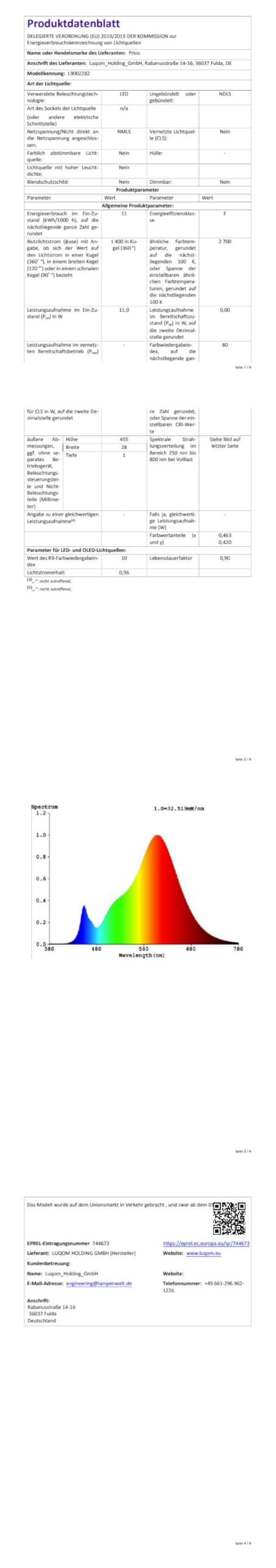 Lucande Bombillas LED aplique de pared exterior en antracita, blanco | luz de exterior ip65 estanco al polvo y a chorros de agua, moderno, 2700 k blanco cálido para terraza, balcón