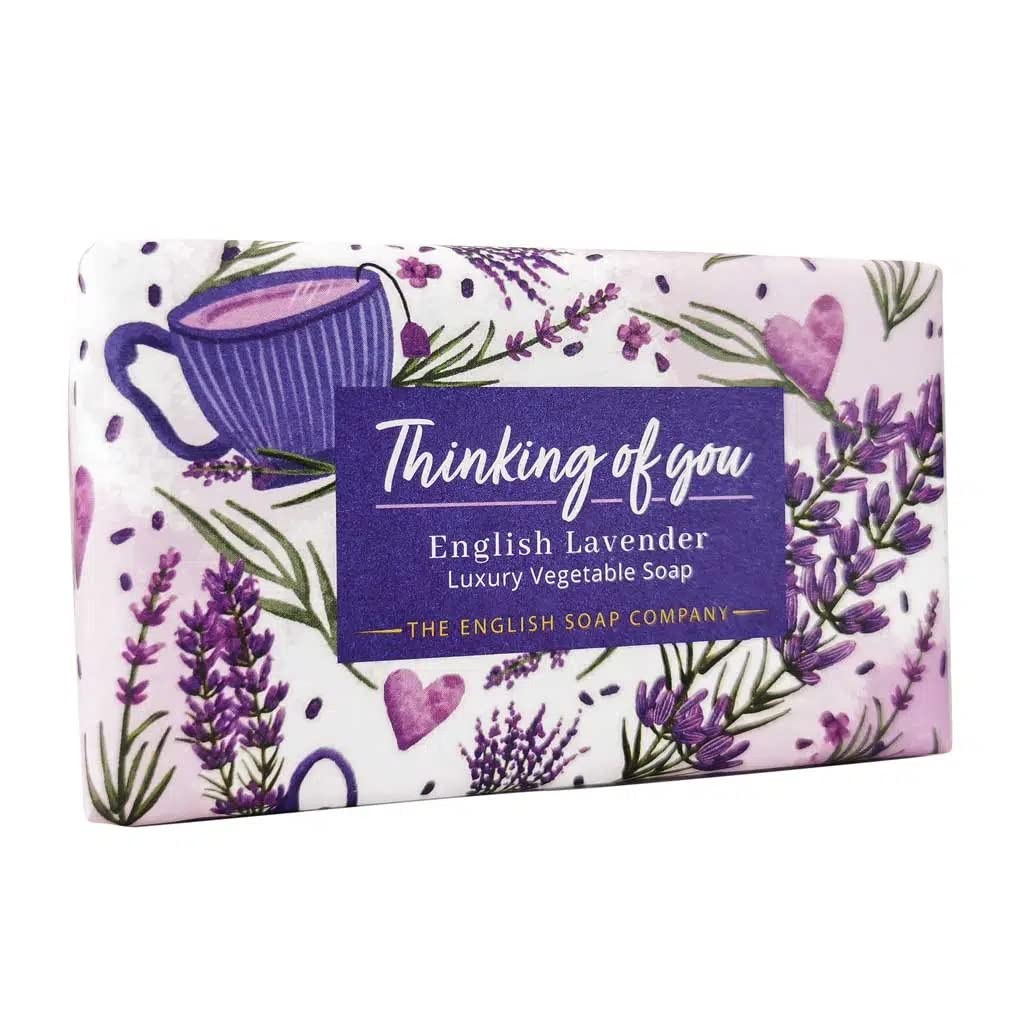The English Soap Company Thinking Of You English Lavender Soap Bar 190g, 190 g (Pack of 1)