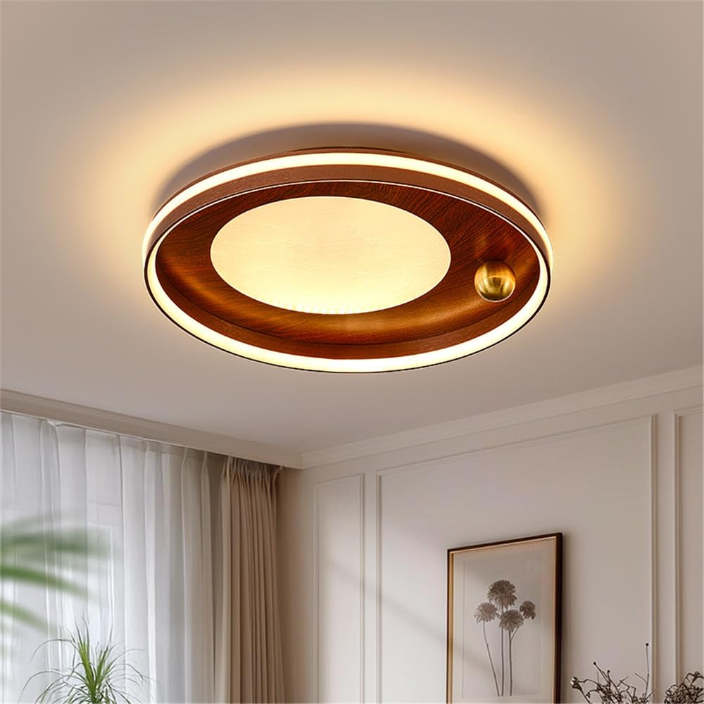 KXEcoLife Nordic LED Ceiling Lamp Contemporary Simplicity Art Living Room Restaurant Bedroom Study Children's Corridor Balcony Lights (3854A D48CM)