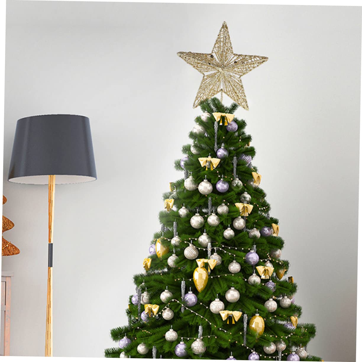 OUNONA 6stücke Weihnachtsbaumspitzen Stern Aus Eisen Glitzernde Goldene Weihnachtsbaumdeko Und Festliche Baumkrone Für Weihnachten Langlebig Und Wiederverwendbar