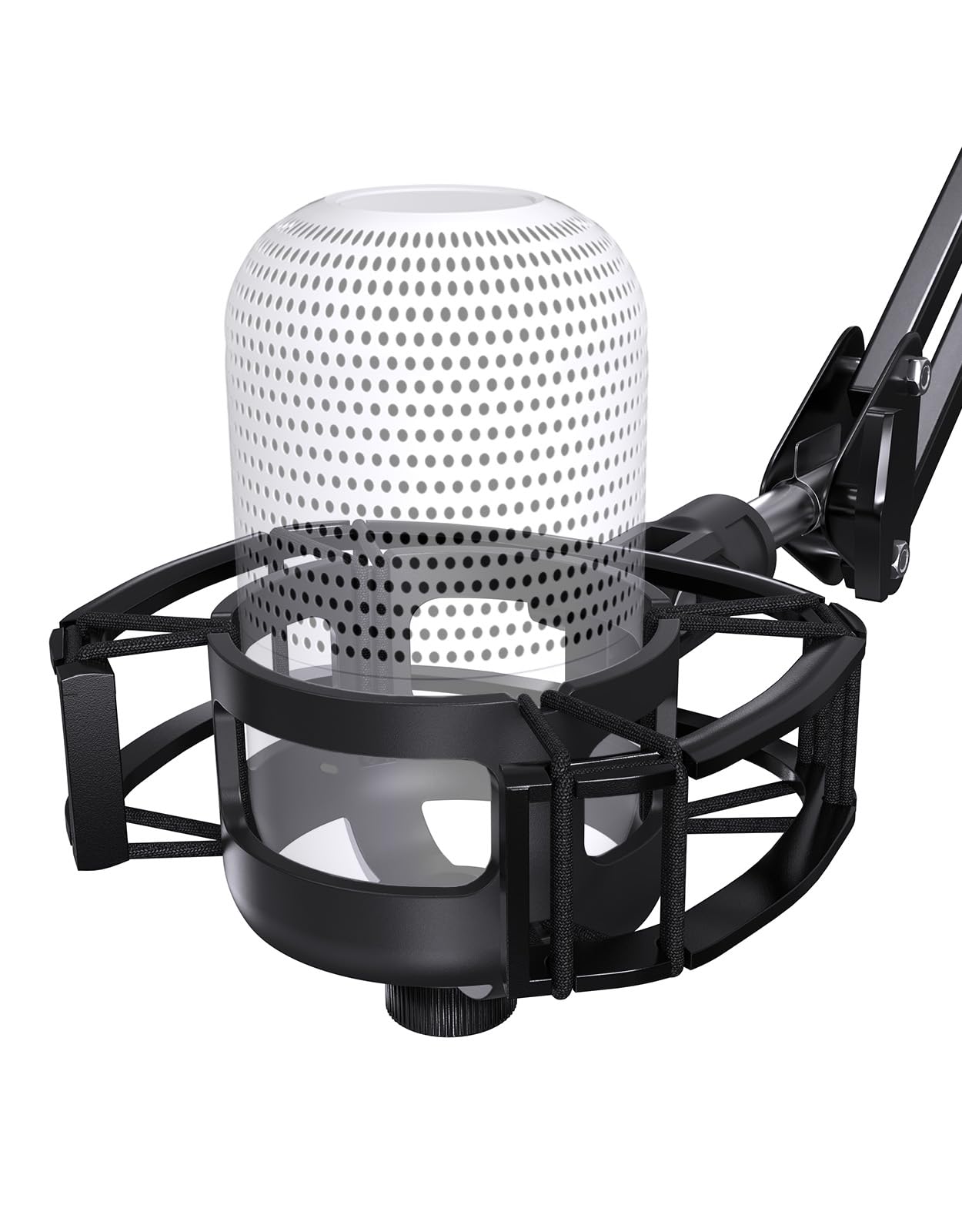Soporte elástico para micrófono Razer Seiren con suspensión antivibración, soporte de micrófono con adaptador de tornillo compatible con micrófono Razer Seiren V3 Mini USB V2