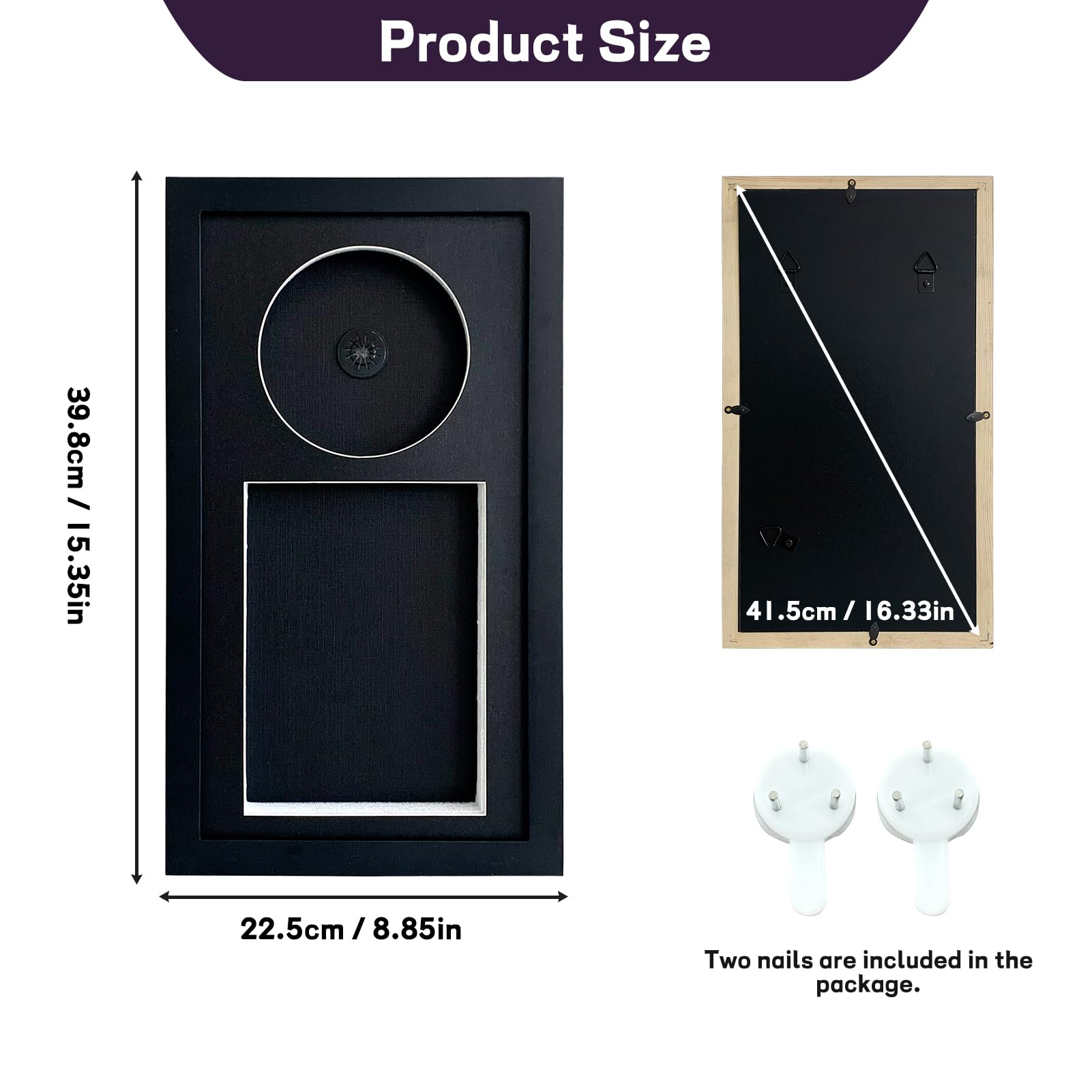 Black Shadow Box for DVD Case,DVD Disc and DVD Case Display Black