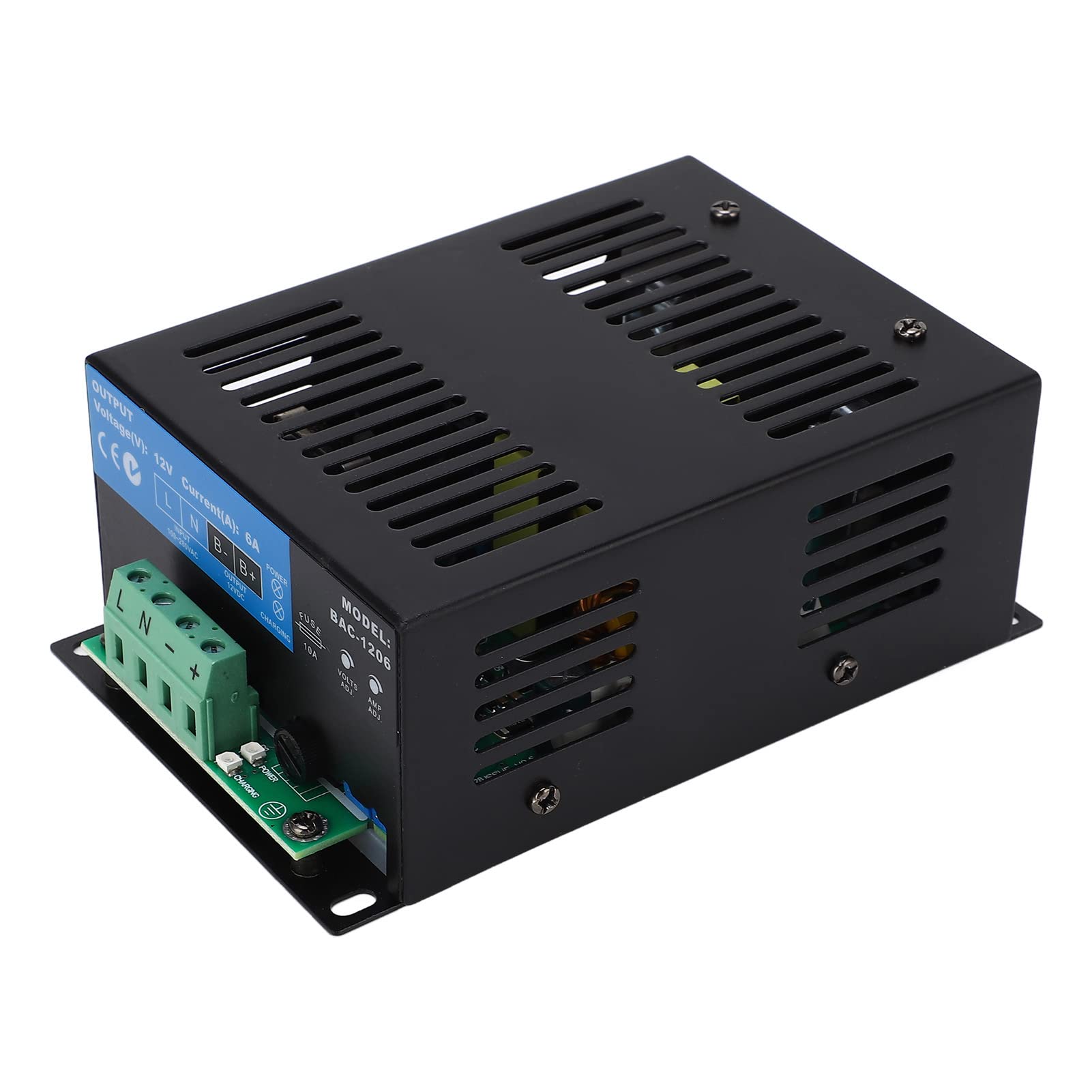 Caricatore generatore DC12V Caricabatteria intelligente a 2 fasi per generatori con tensione regolabile e display a LED