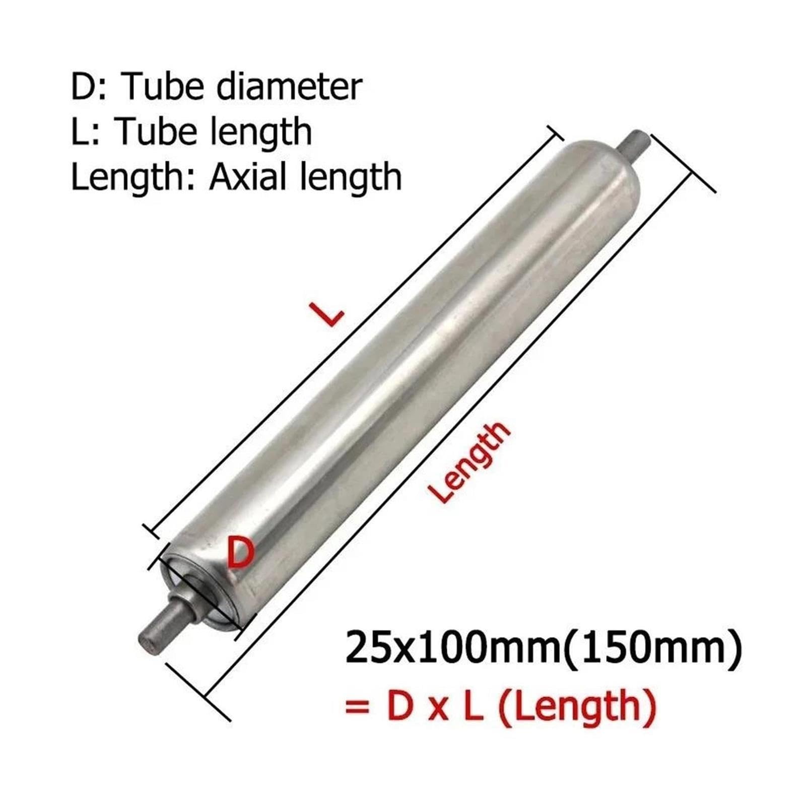 Trasportatore a rulli in acciaio inossidabile da 1 pezzo(25x300mm)