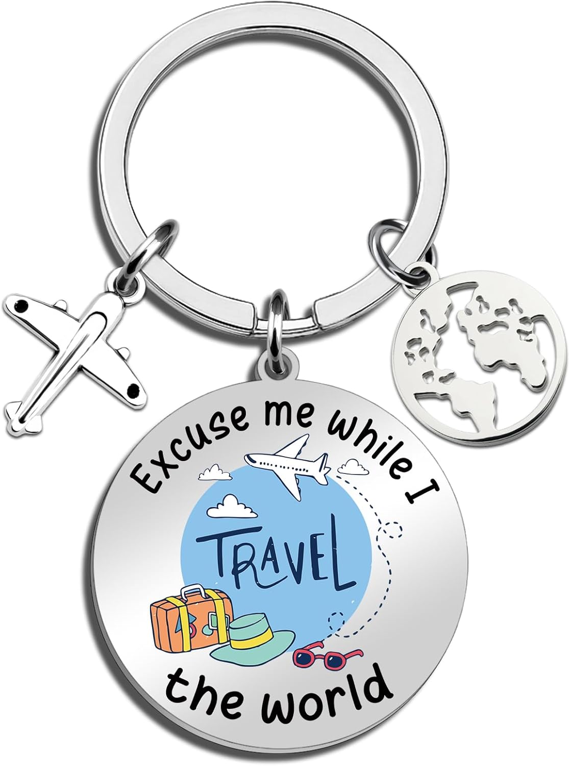Gifts for Travelers Women Travel Keychain Gift for Travelers Cool Traveling Accessories Best Traveling Gifts Ideas for Women Men