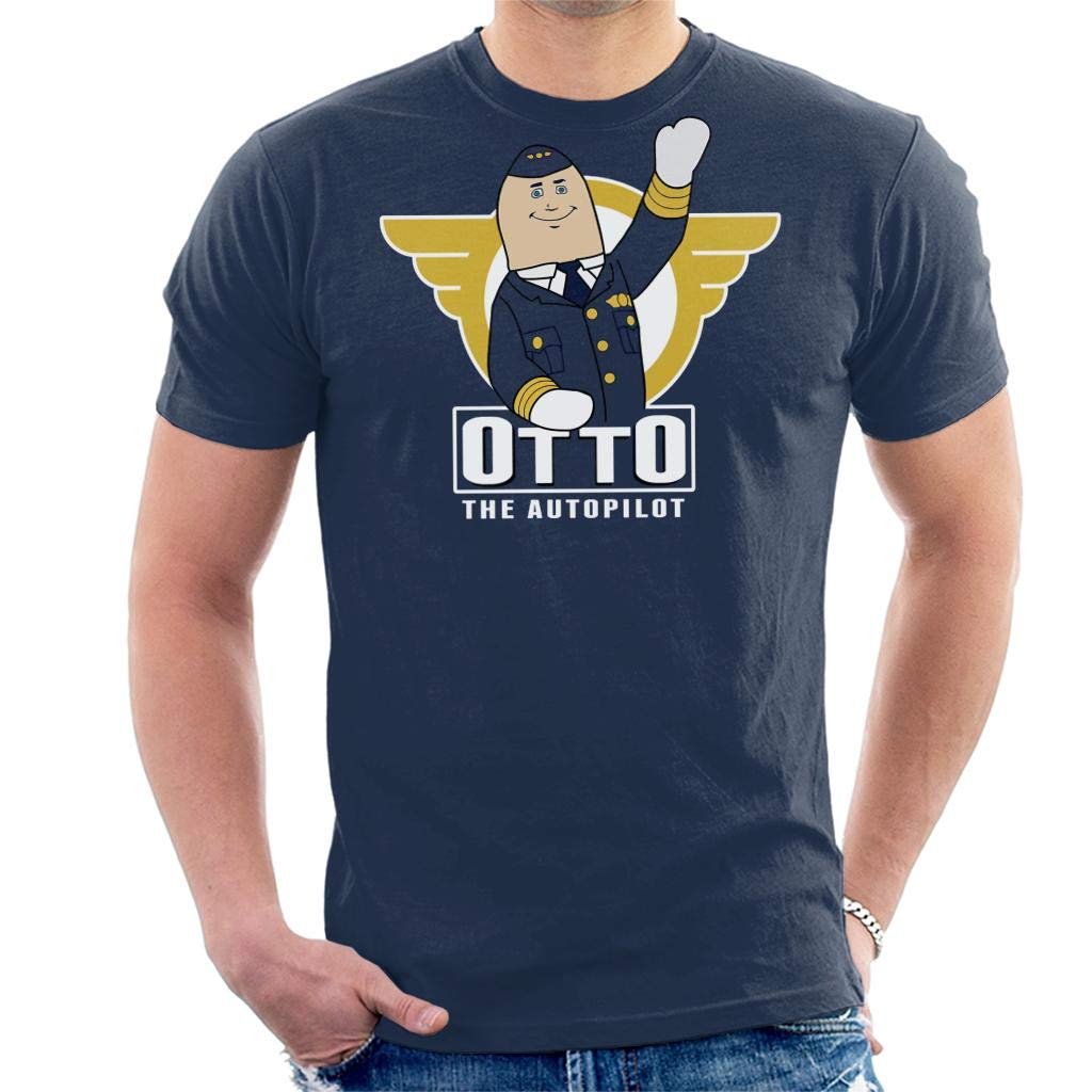 Cloud City 7 Men's Navy Blue Airplane Otto T-Shirt