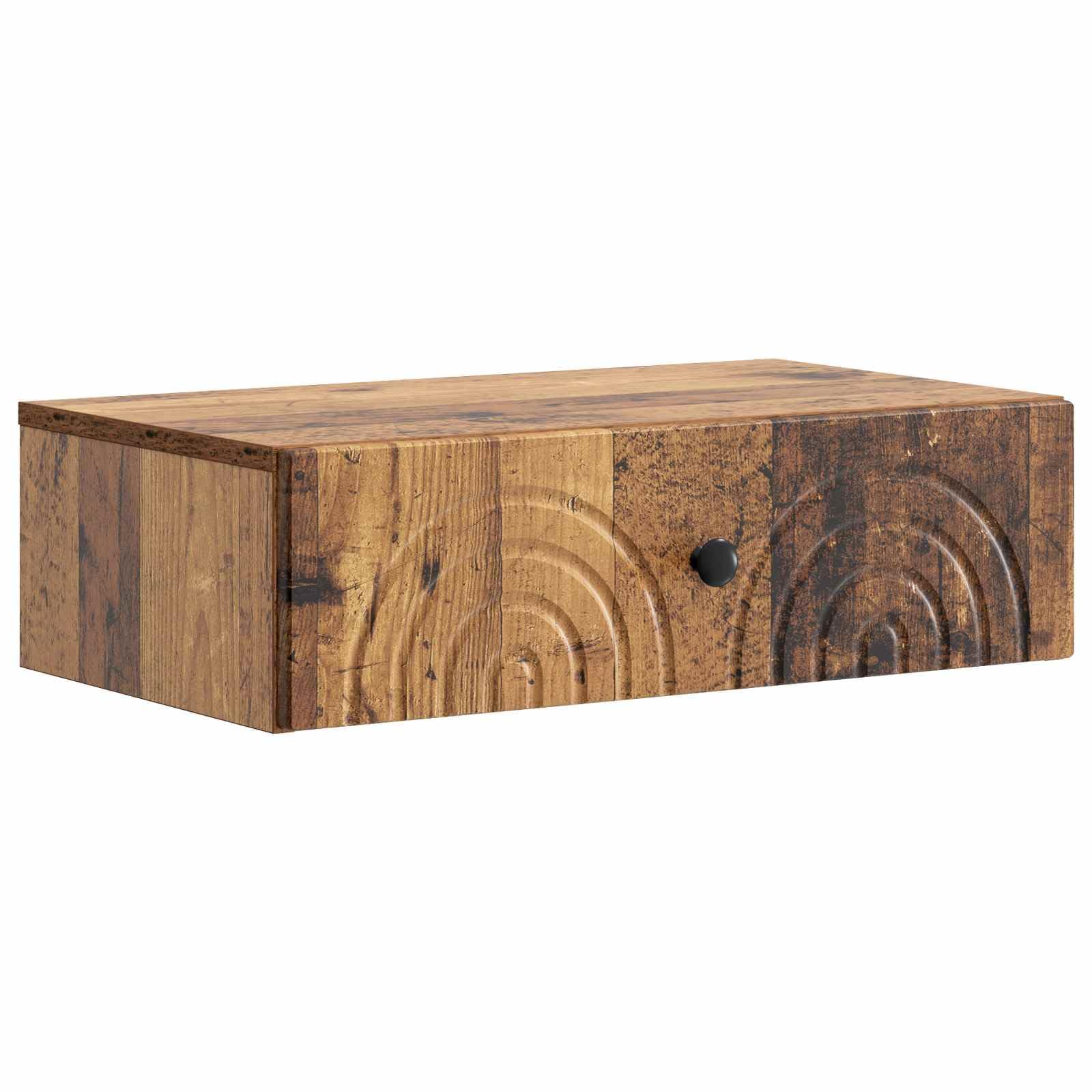 Beistelltisch aus Holz, 59 x 34,5 x 17 cm, mit Schublade
