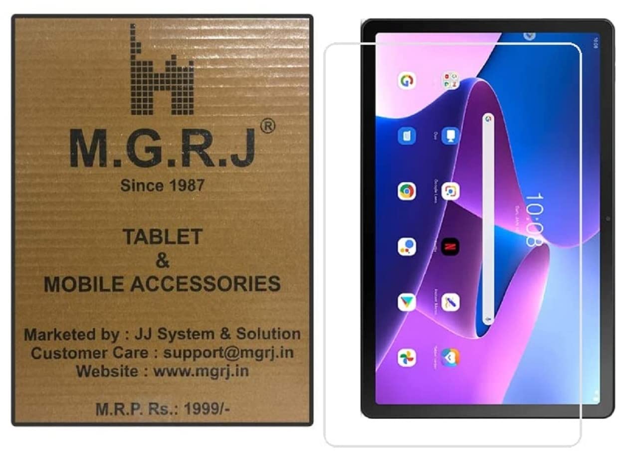 M.G.R.J® Tempered Glass Screen Protector for Lenovo Tab M10 FHD 3rd Gen (10.1 inch) (25.65 cm) Tablet (B0BHPBWP35) Amazon Price History, Amazon Price Tracker