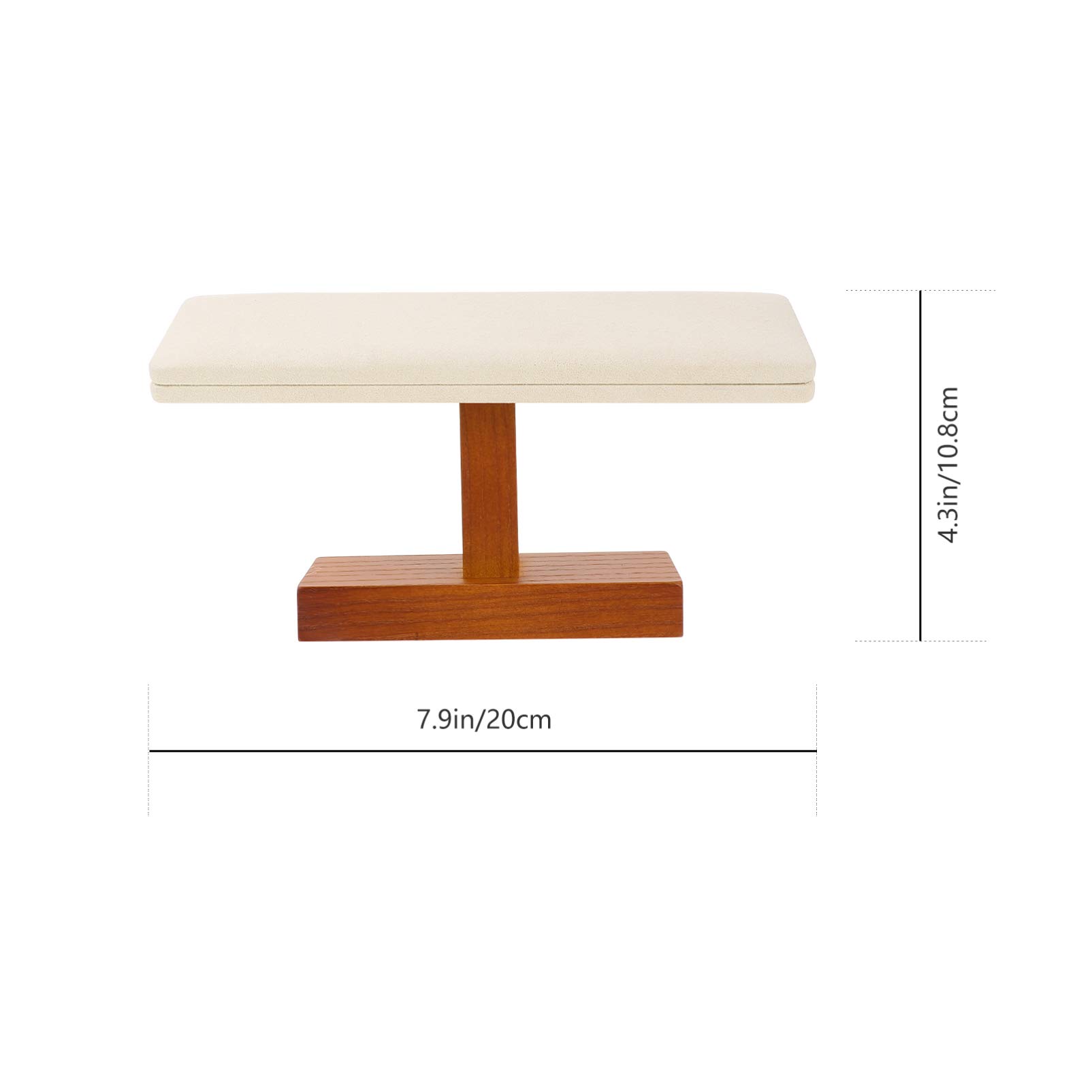 FOMIYES Solid Wood Jewelry Display Stand Vintage Organizer Rack for Bracelets Necklaces Watches Sturdy Yet Lightweight Design