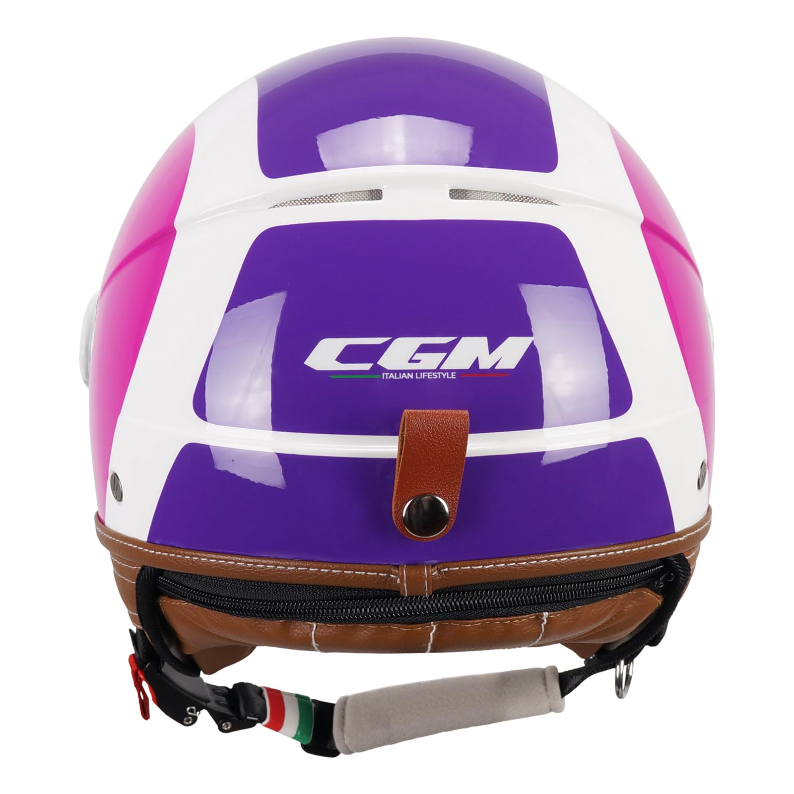 CGM Casco Abierto 191G Pix Sprint Violeta Fucsia neón Moldeada, XS (54 cm)