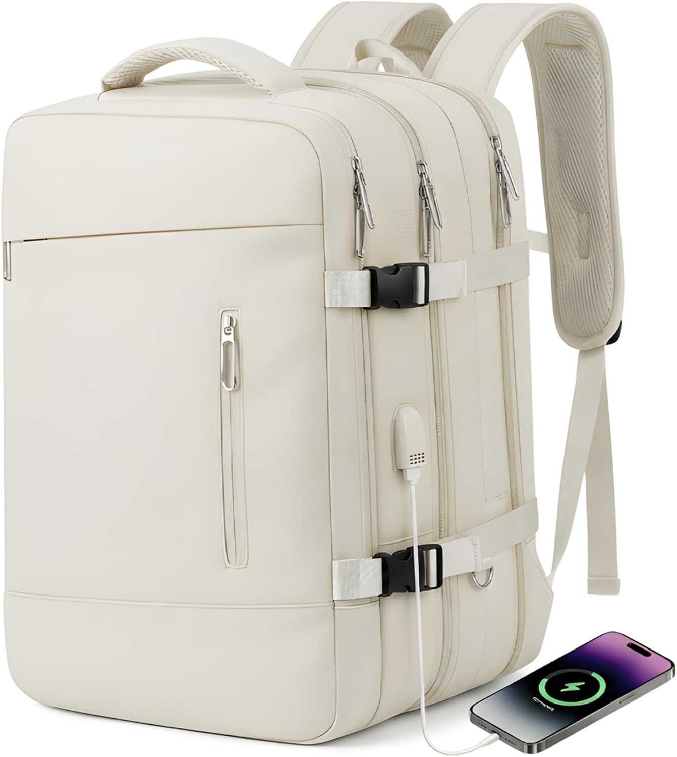 Mochila Viagem Avião Expansível 40L Impermeável Bagagem de Mão Premium Mochila Viagem Avião Expansível 40L Impermeável Bagagem de Mão Premium