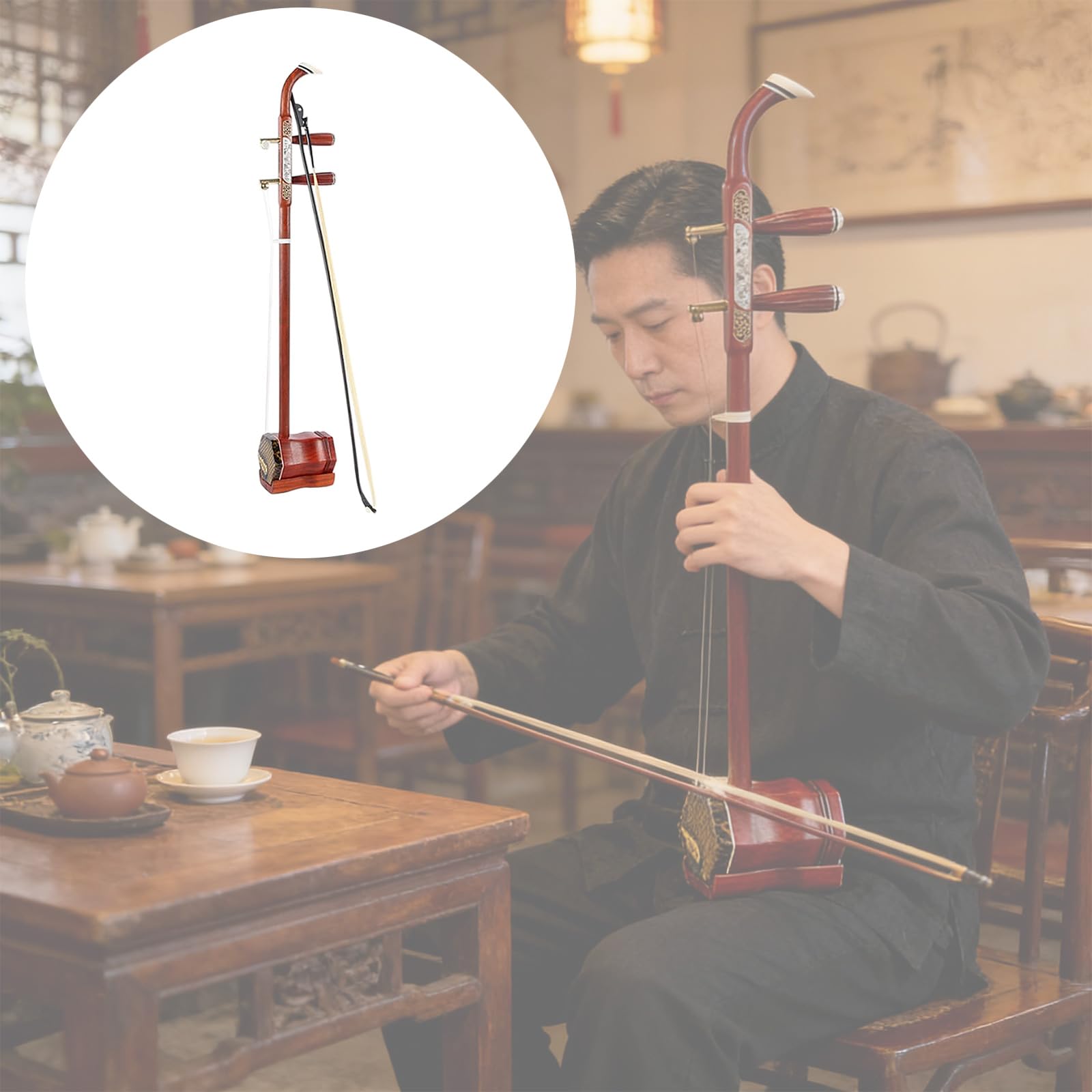 Strumento musicale cinese Urheen cinese in legno violino per principianti e musicisti professionisti studenti
