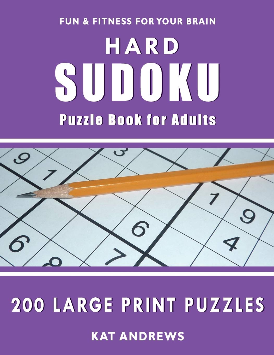 Hard Sudoku Puzzle Book for Adults: 200 Large Print Puzzles