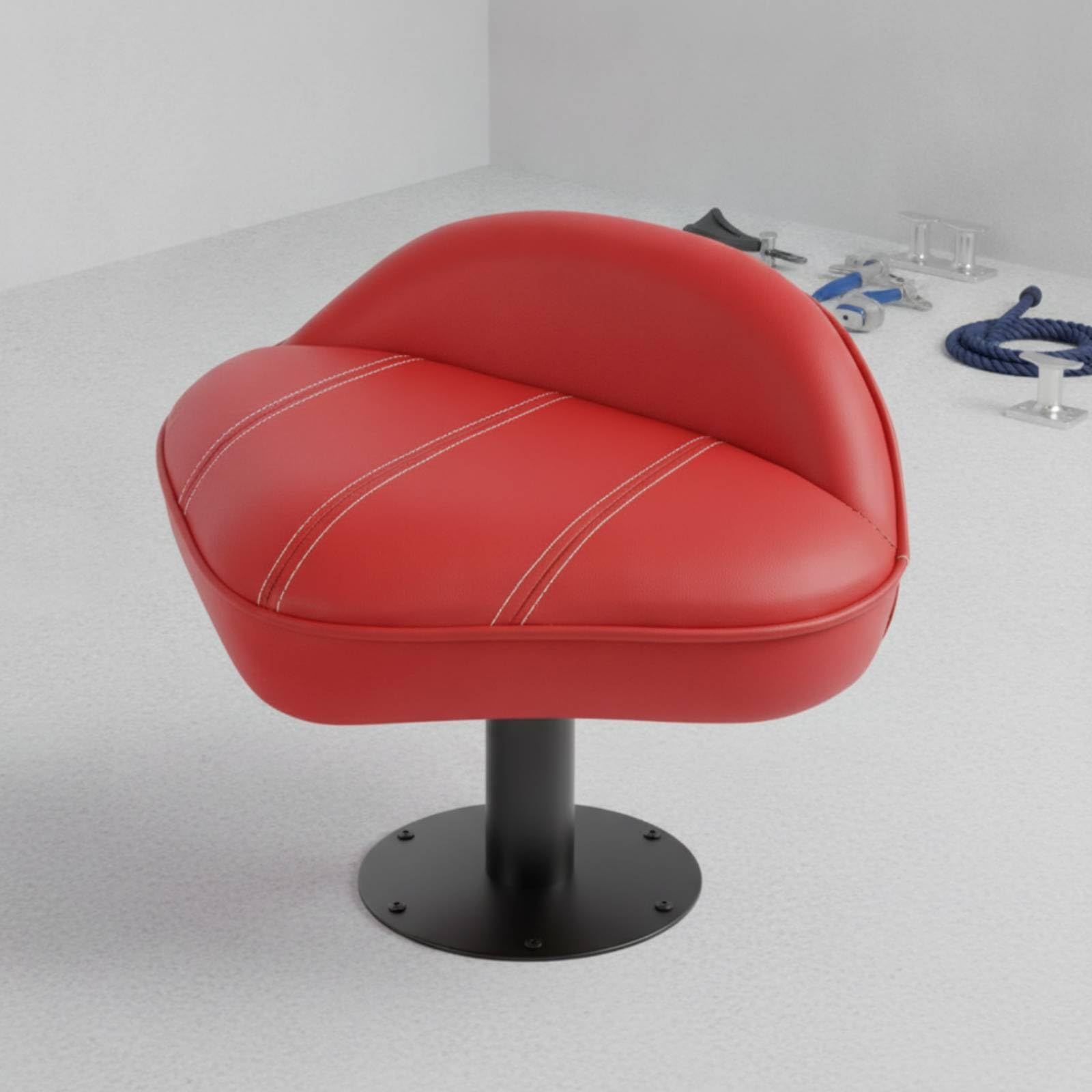 Sedile Barca Unità Seduta Barca Sedia Barca Poltrona Barca Imbottitura Ergonomica Sagomata Schienale Curvo Sostegno Struttura Robusta per Ambiente, Rosso, style to 5