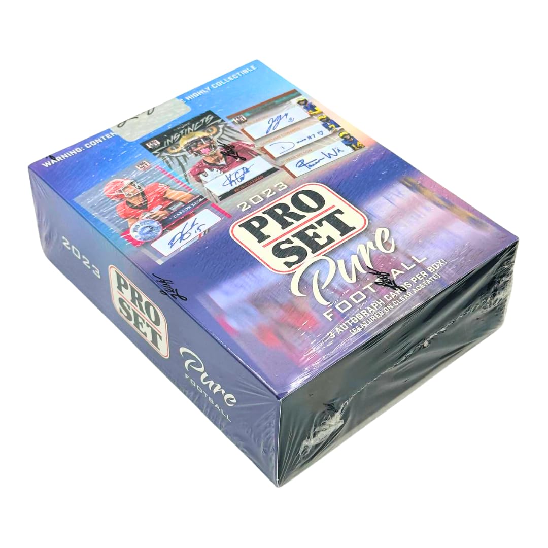 Amazon.com: 2023 Leaf Pro Set Pure Football 3 Autographs Per