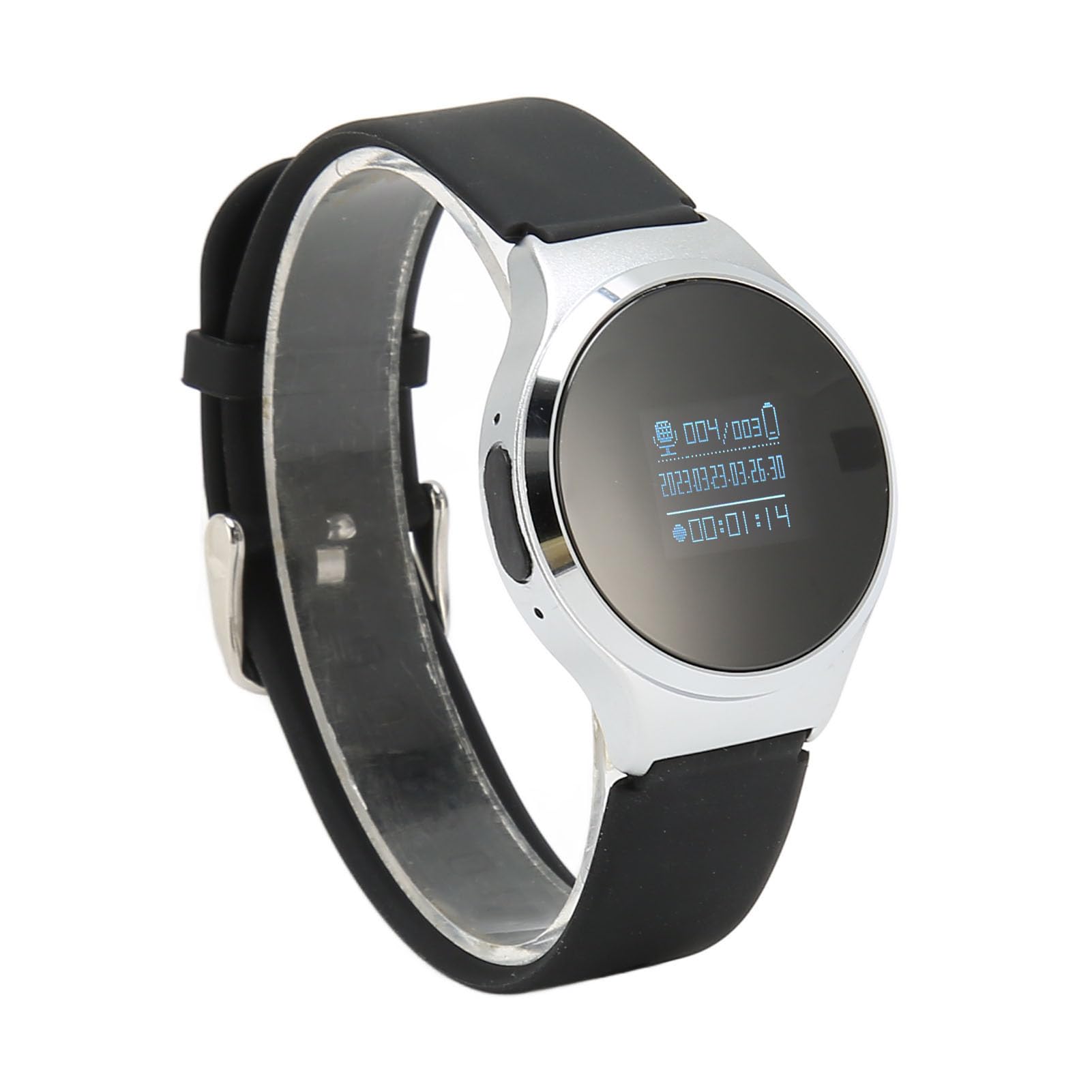Enregistreur Vocal de Montre Intelligente, Appareil D'enregistrement de Bracelet Vocal Audio avec Lecteur MP3, Mot de Passe, Enregistreur Vocal Numérique Portable à Réduction de (16 GB)